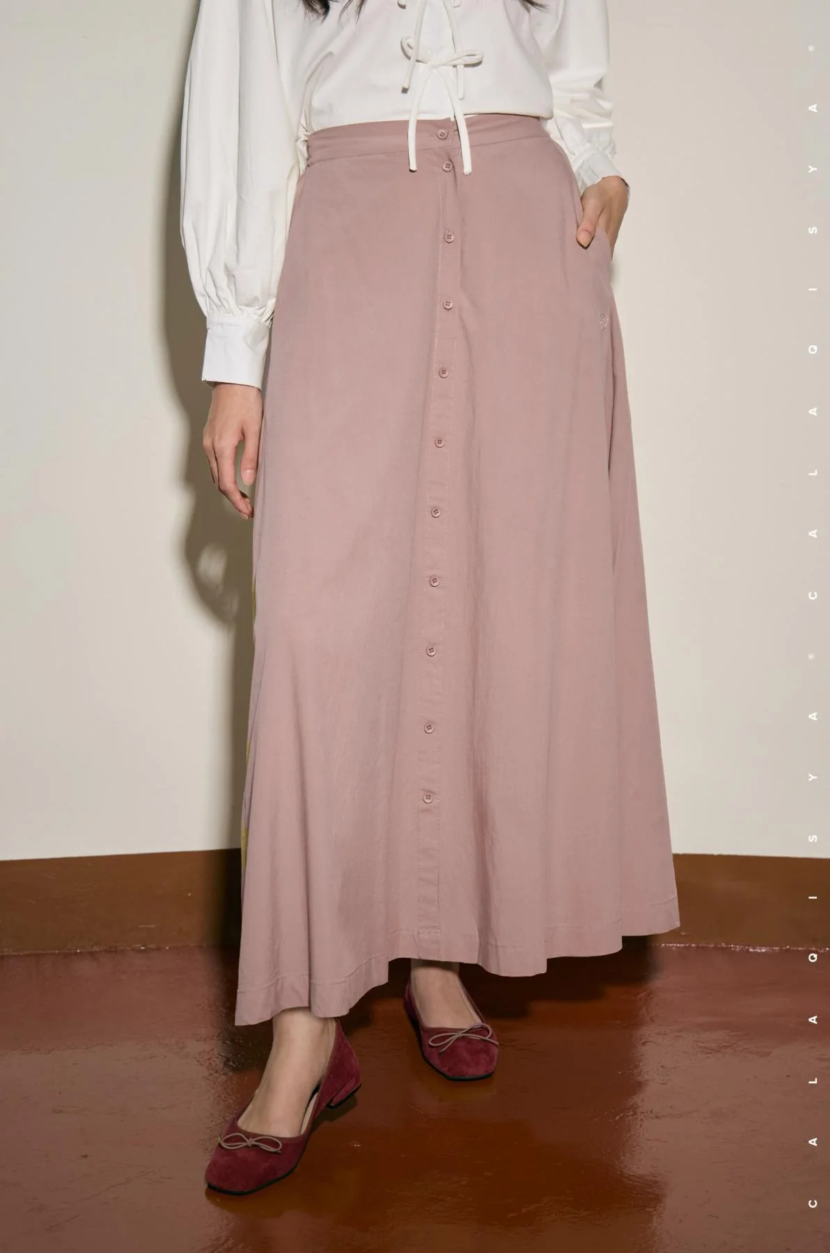 ANNE SKIRT IN ROSE DAWN