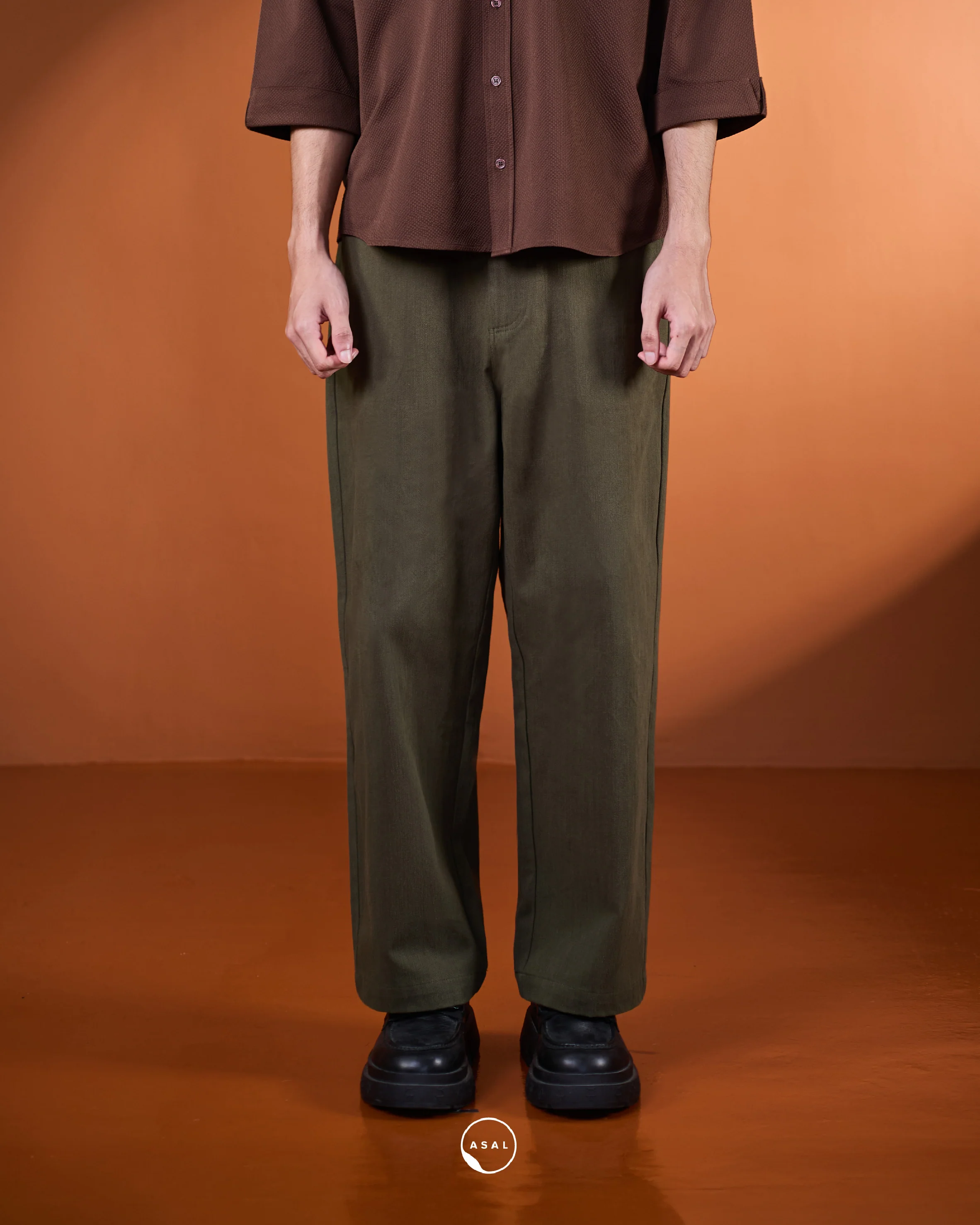 ASAL BARREL PANTS IN OLIVE NIGHT