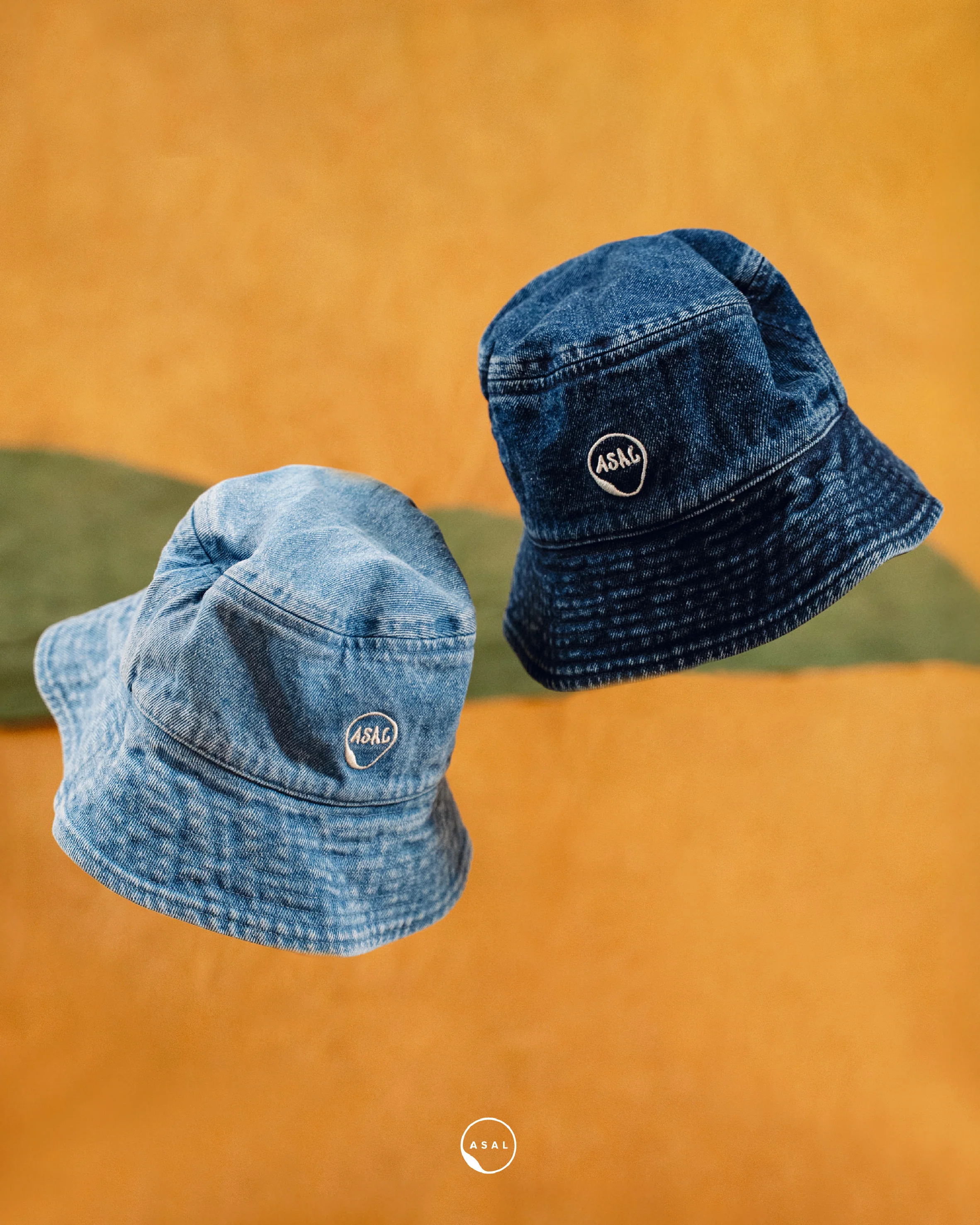 ASAL BUCKET HAT IN DARK BLUE DENIM - Image 3
