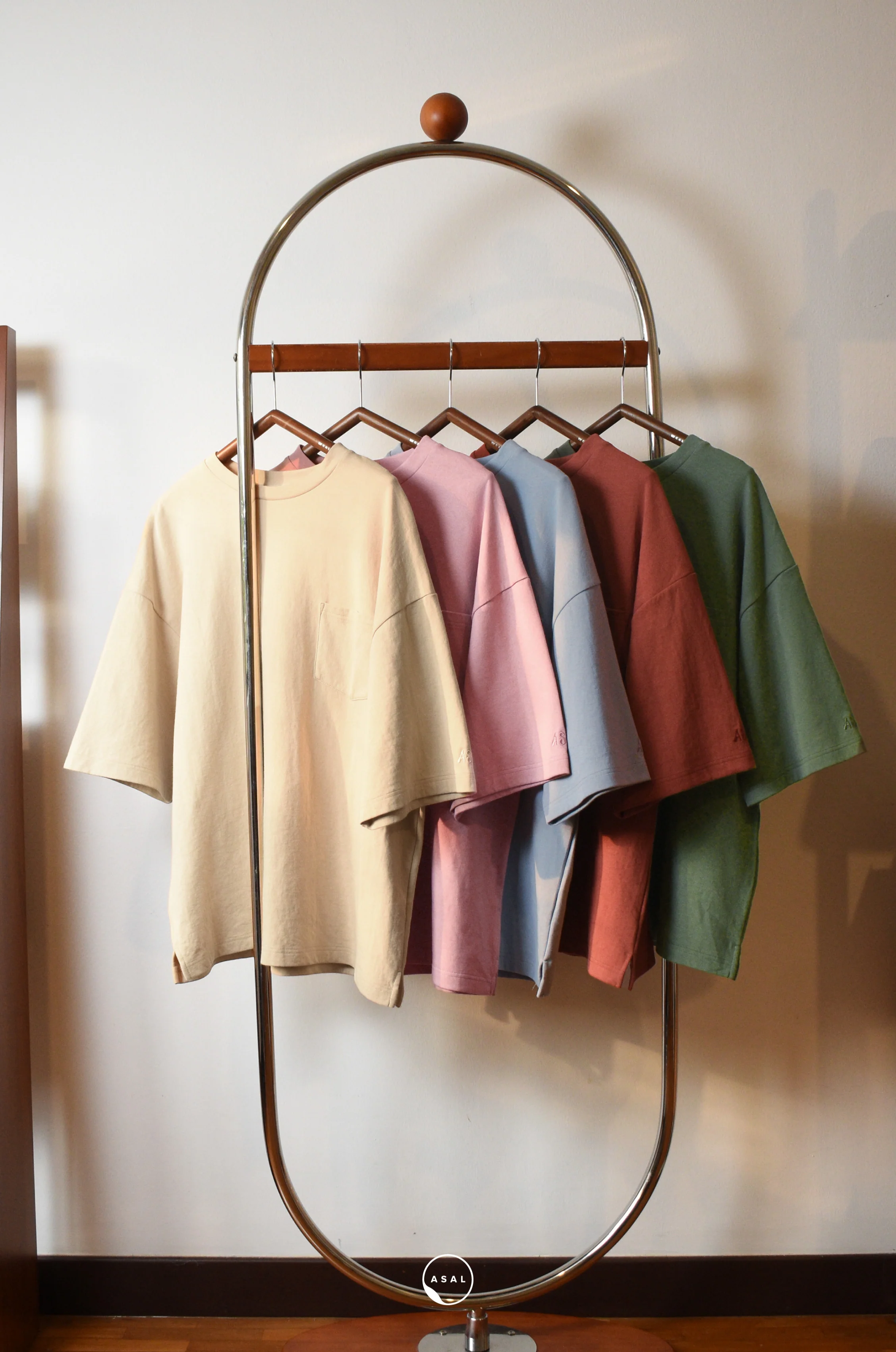 ASAL LEOS OVERSIZED T-SHIRT (MED) IN MULLED BASIL - Image 3