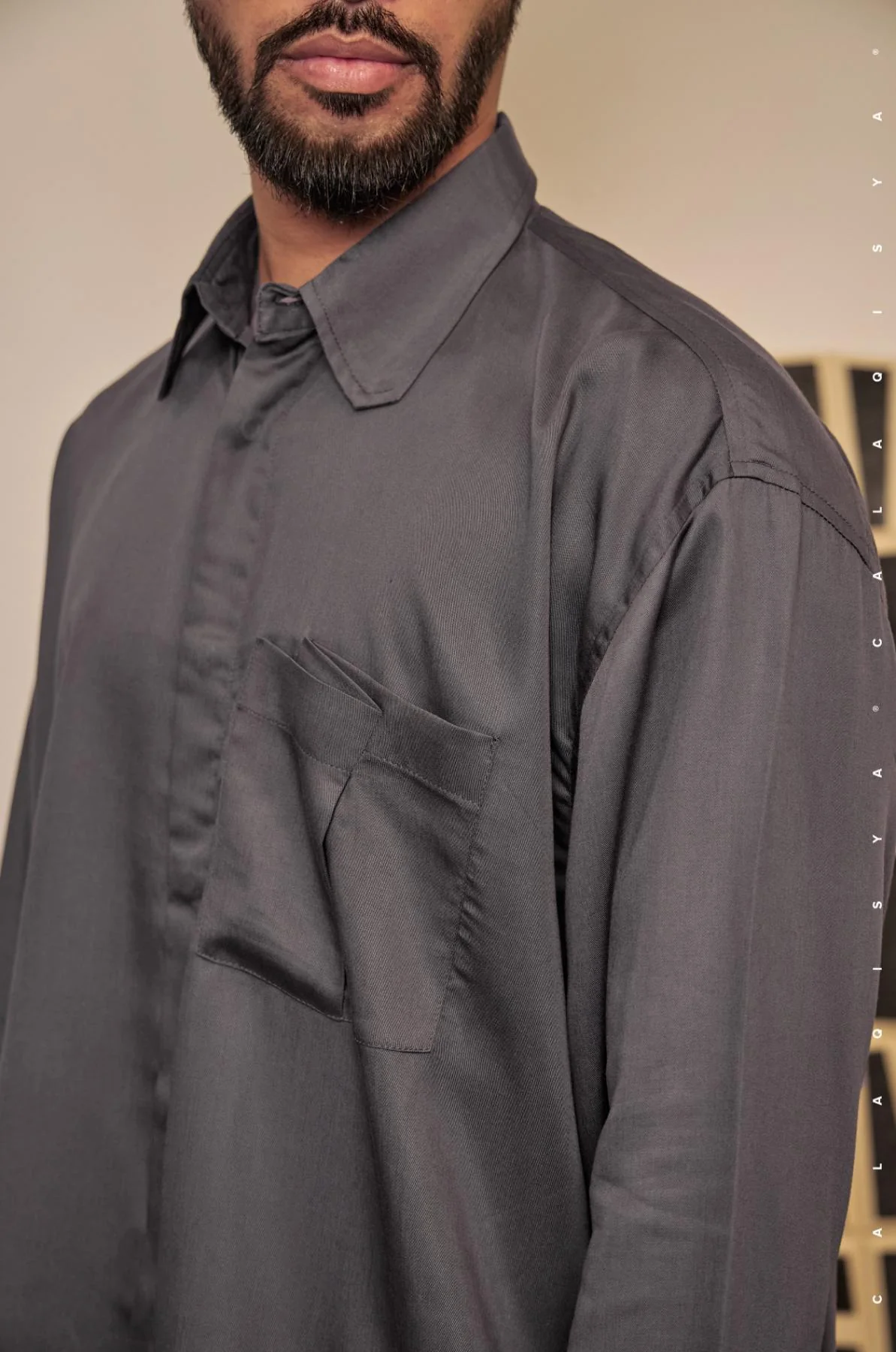 ASAL LOUNGE LOOSE SHIRT IN PERISCOPE - Image 3