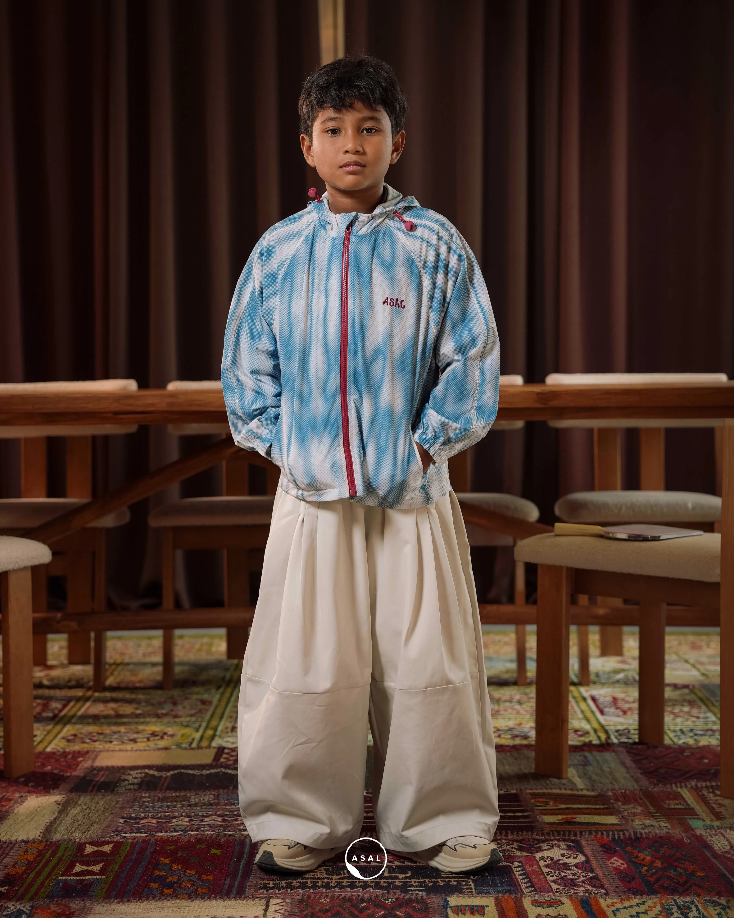 ASAL STORM WINDBREAKER KIDS IN BLUE INDIGO - Image 3