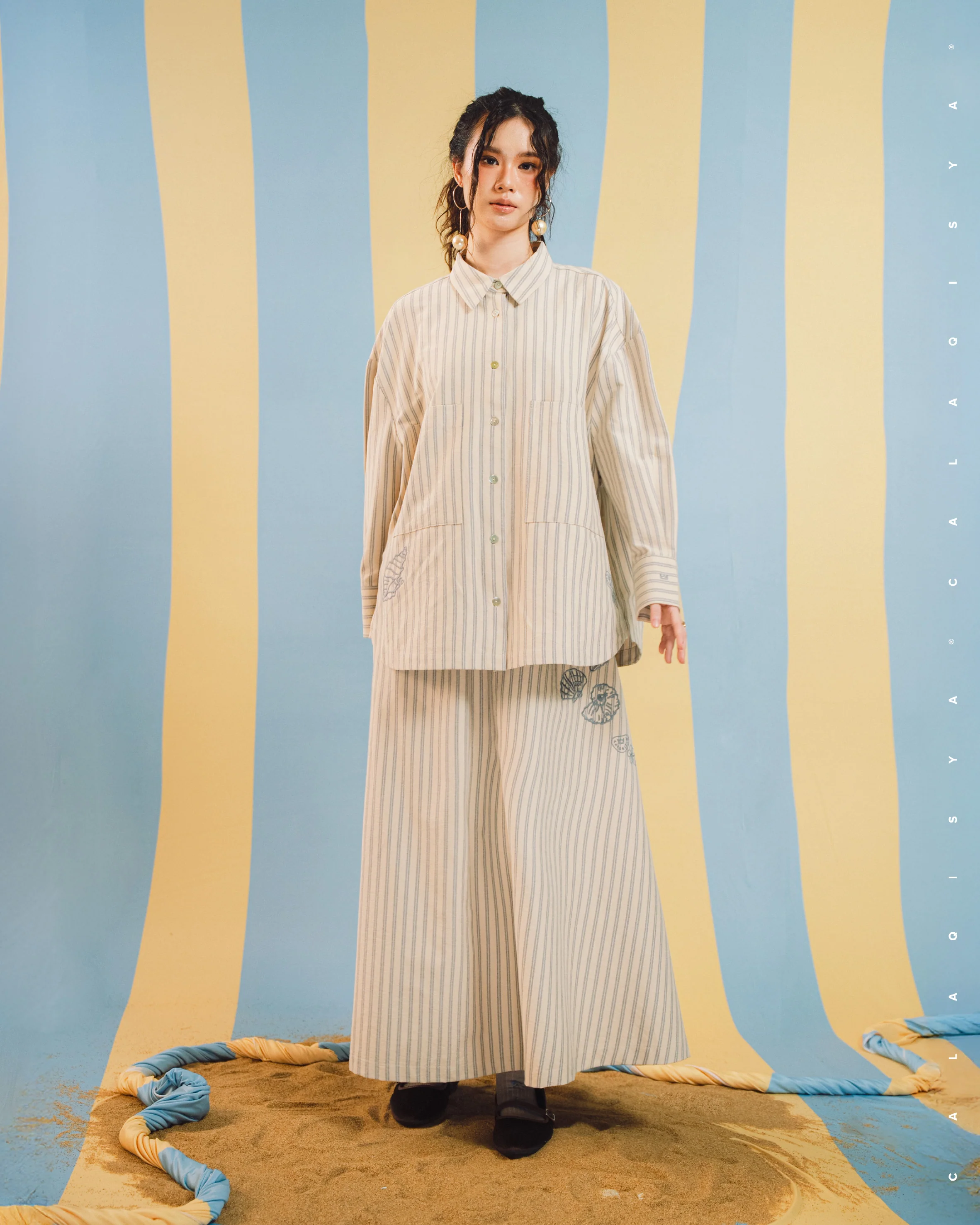 BAYU KAIL SKIRT IN ECRU - Image 3