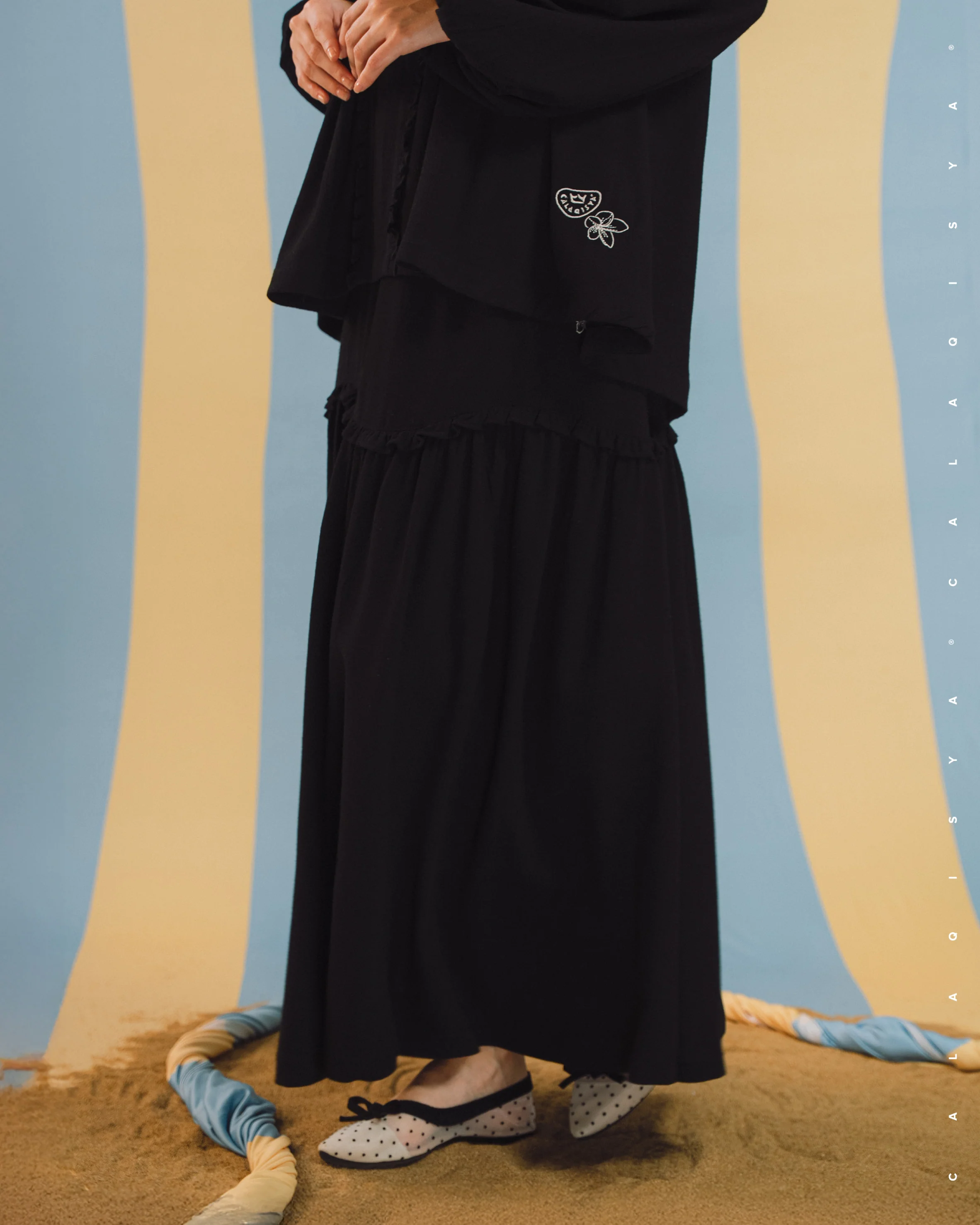 BAYU MANOR SKIRT IN BLACK - Image 3