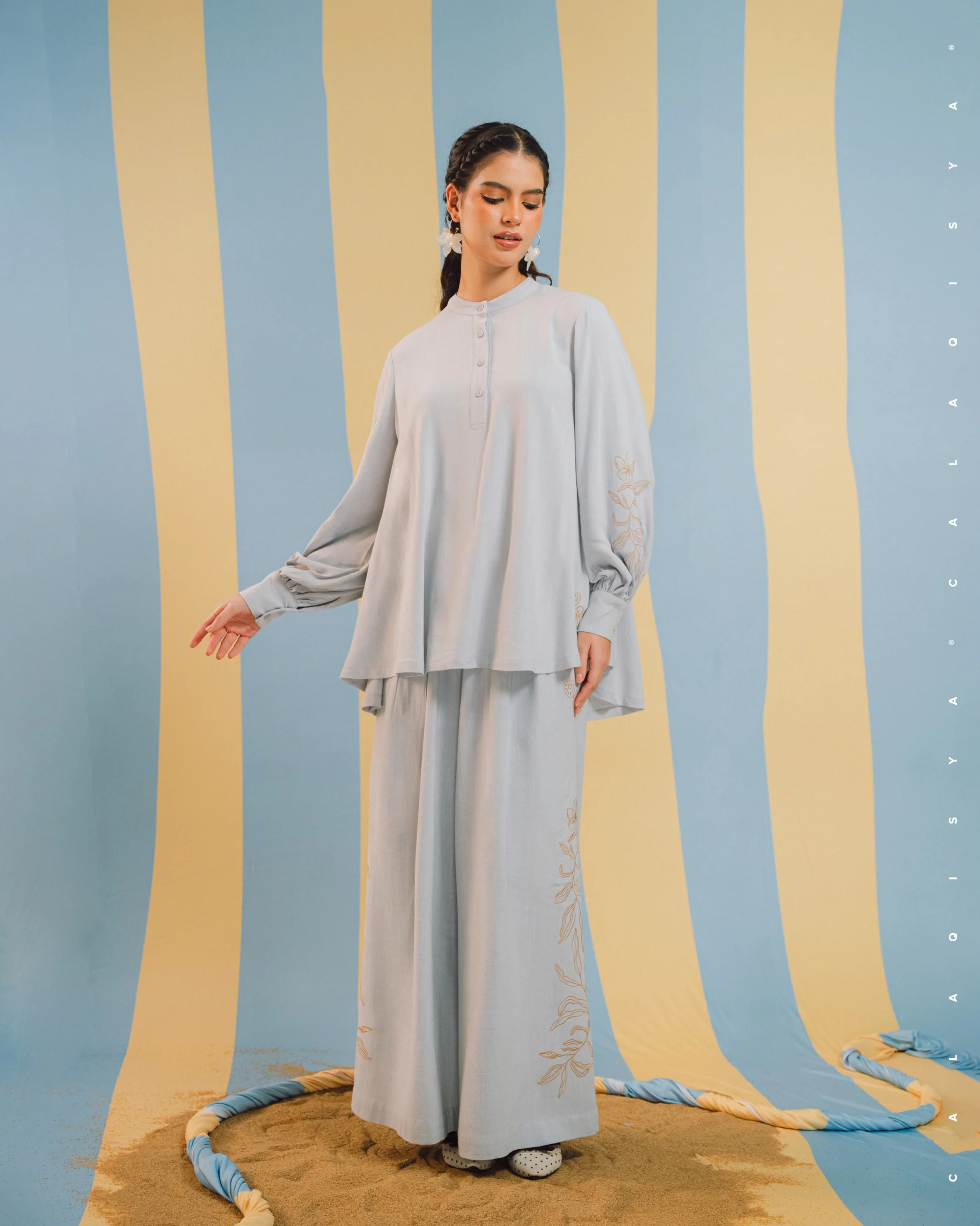 BAYU OMBAK PANTS IN NIMBUS CLOUD - Image 3