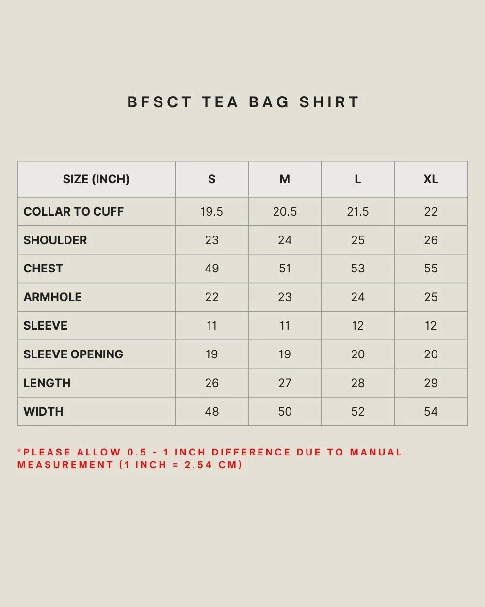 BFSCT TEA BAG SHIRT IN BUTTERCREAM - Image 4