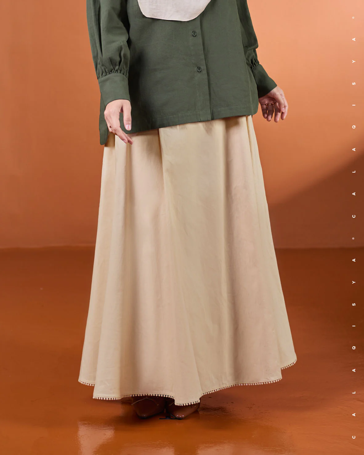 BLOOM TULIP SKIRT IN DAWN (FULLY LINED)