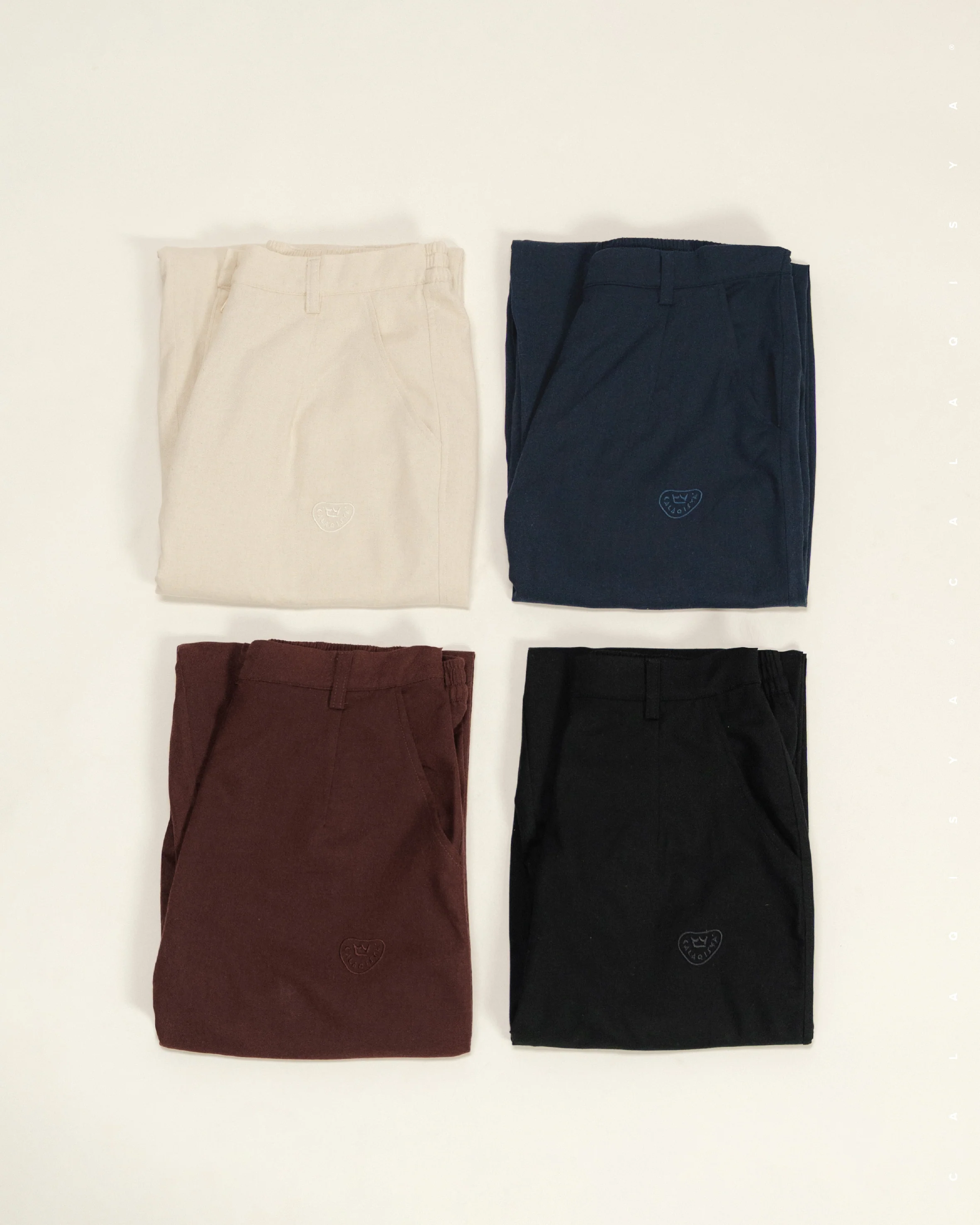 CARROT PANTS (100% LINEN) IN NIGHT SKY - Image 4