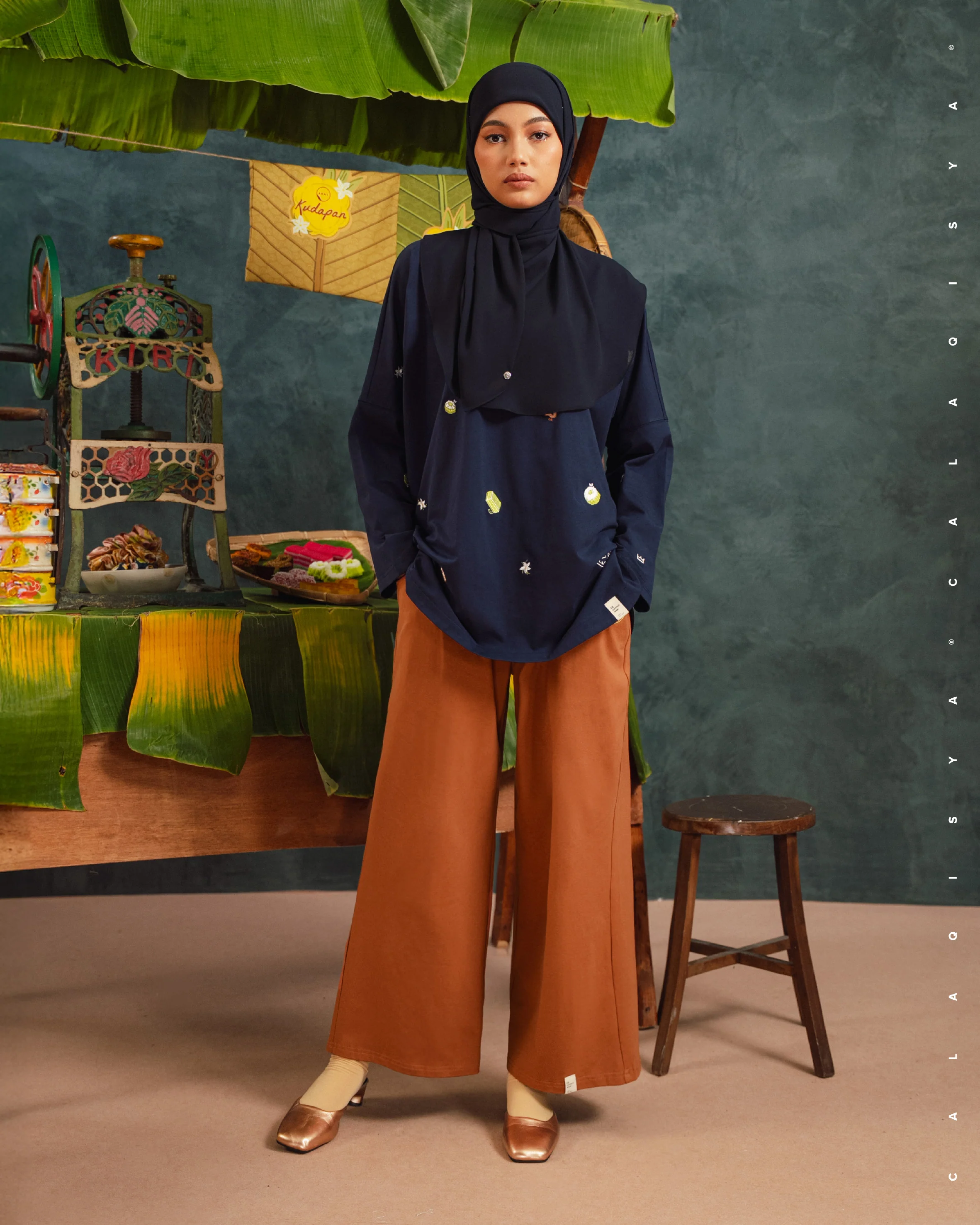 CLOUD STRAIGHT PANTS IN COCONUT SHELL - Image 2