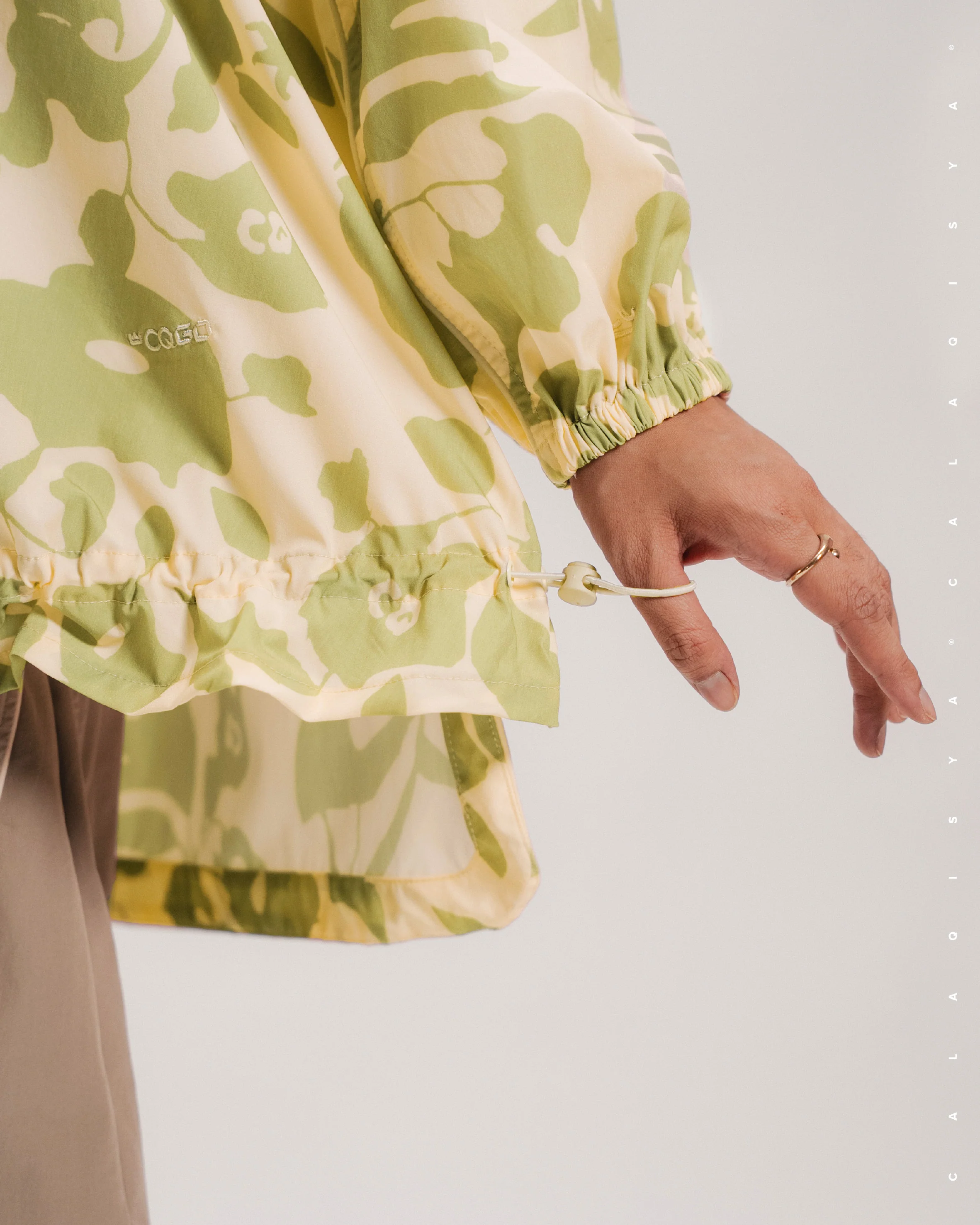 CQ GO QUINN PRINTED PARKA IN FERN - Image 3