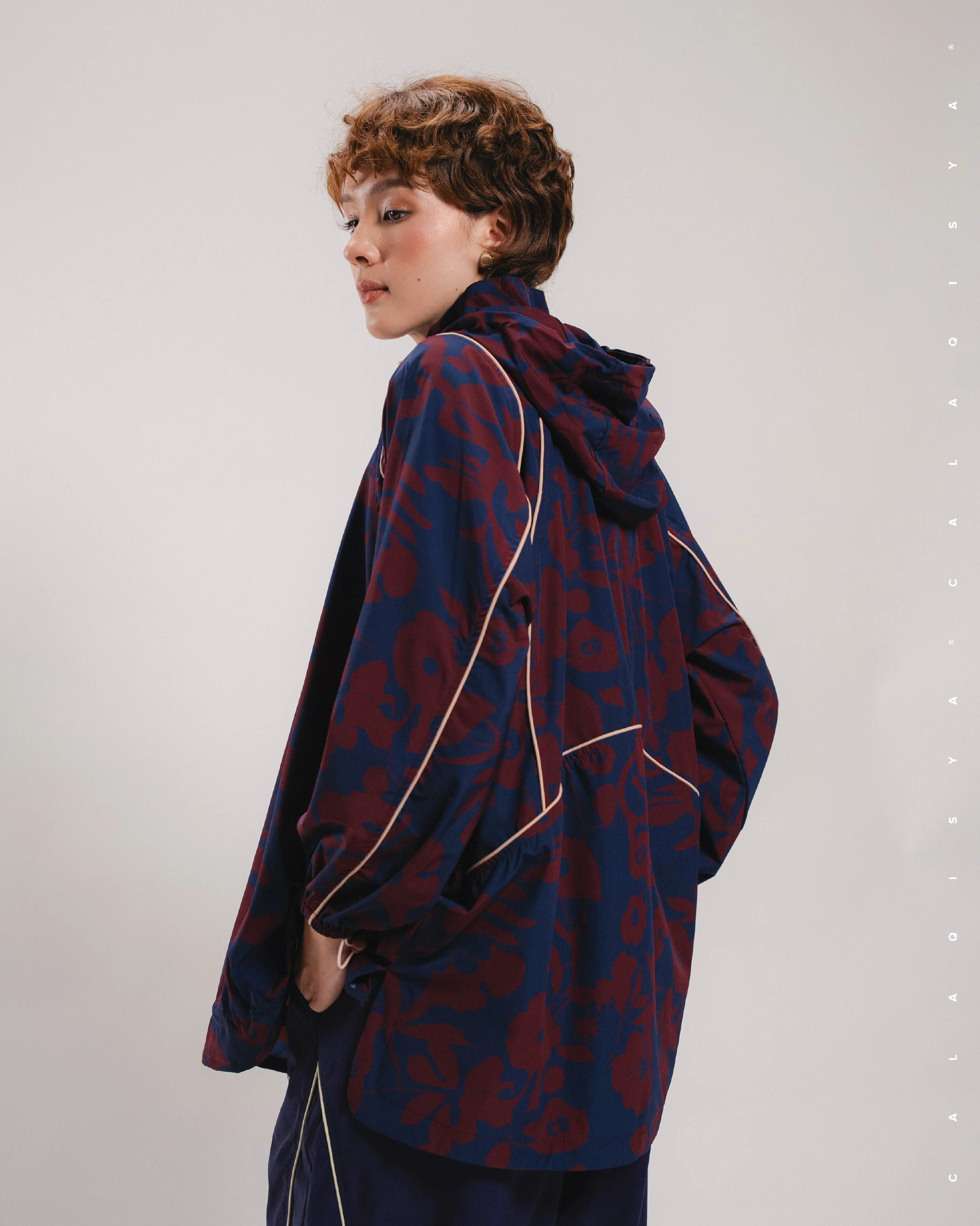 CQ GO QUINN PRINTED PARKA IN PORT ROYALE - Image 3