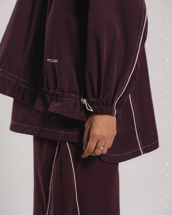 CQ GO RUFFLE PARKA IN FUDGE - Image 4
