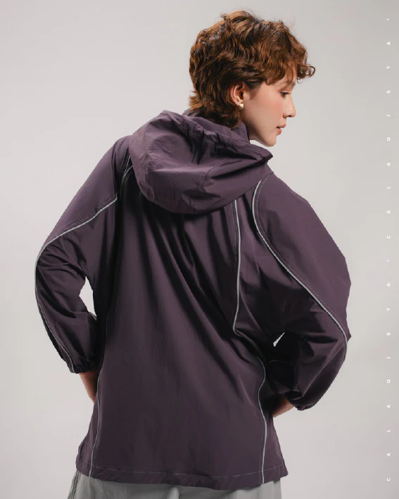 CQ GO RUFFLE PARKA IN HUCKLEBERRY - Image 3