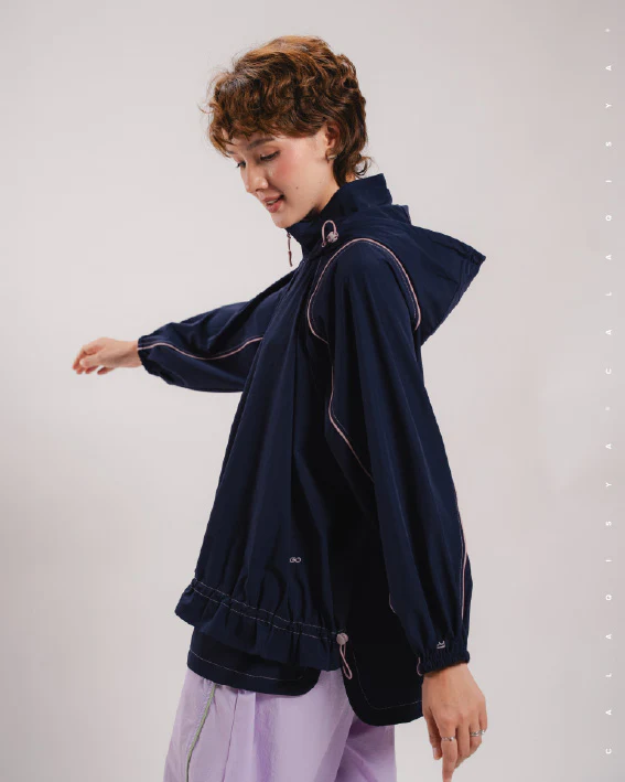 CQ GO RUFFLE PARKA IN INKLING