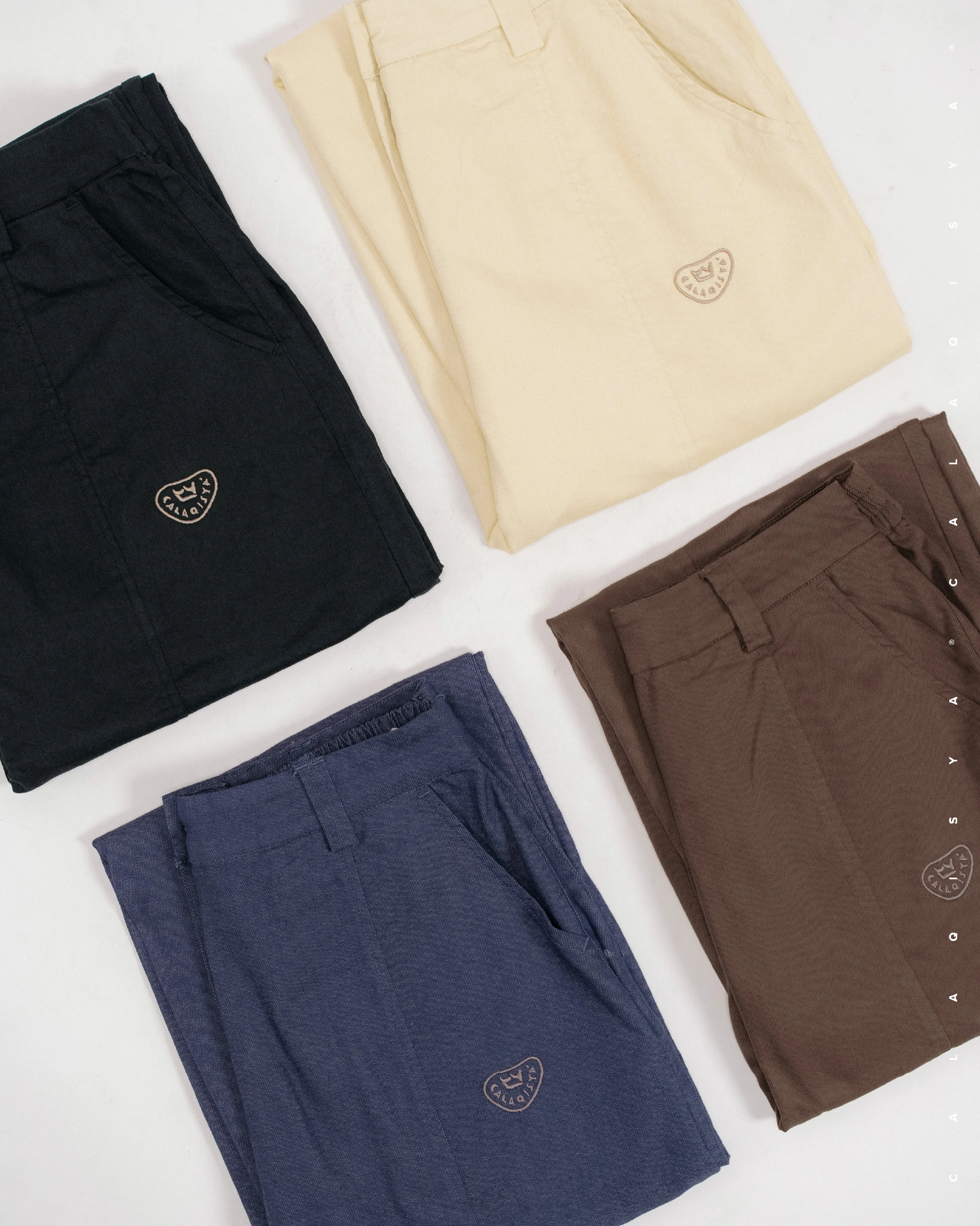 CUCUMBER PANTS IN DEEP COBALT - Image 4