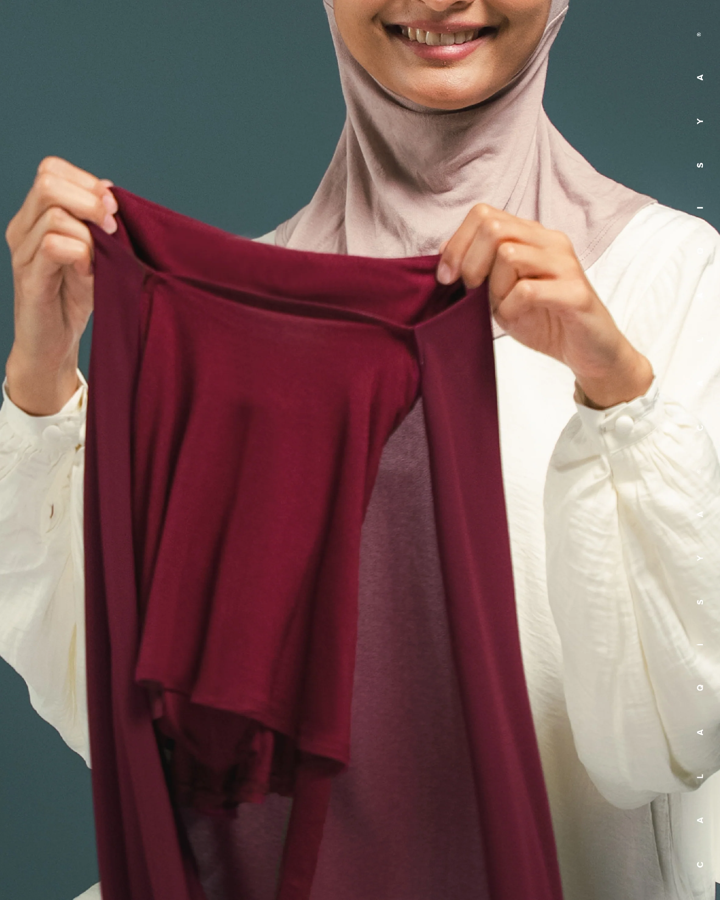 DANIAH FULL UNDERSCARF IN DUSTY ROSE - Image 4