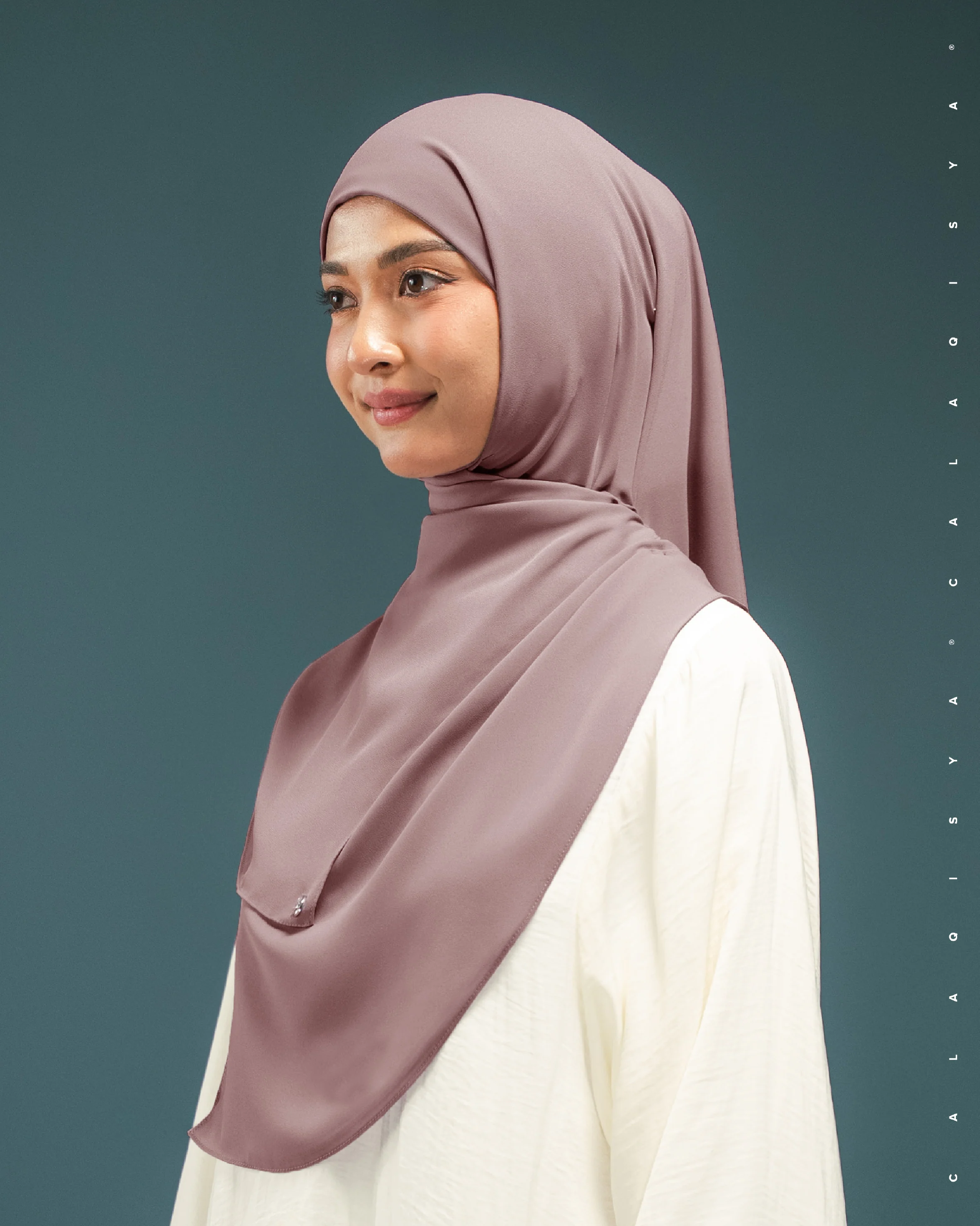 DANIAH TIE BACK UNDERCHIN IN TWILIGHT MAUVE