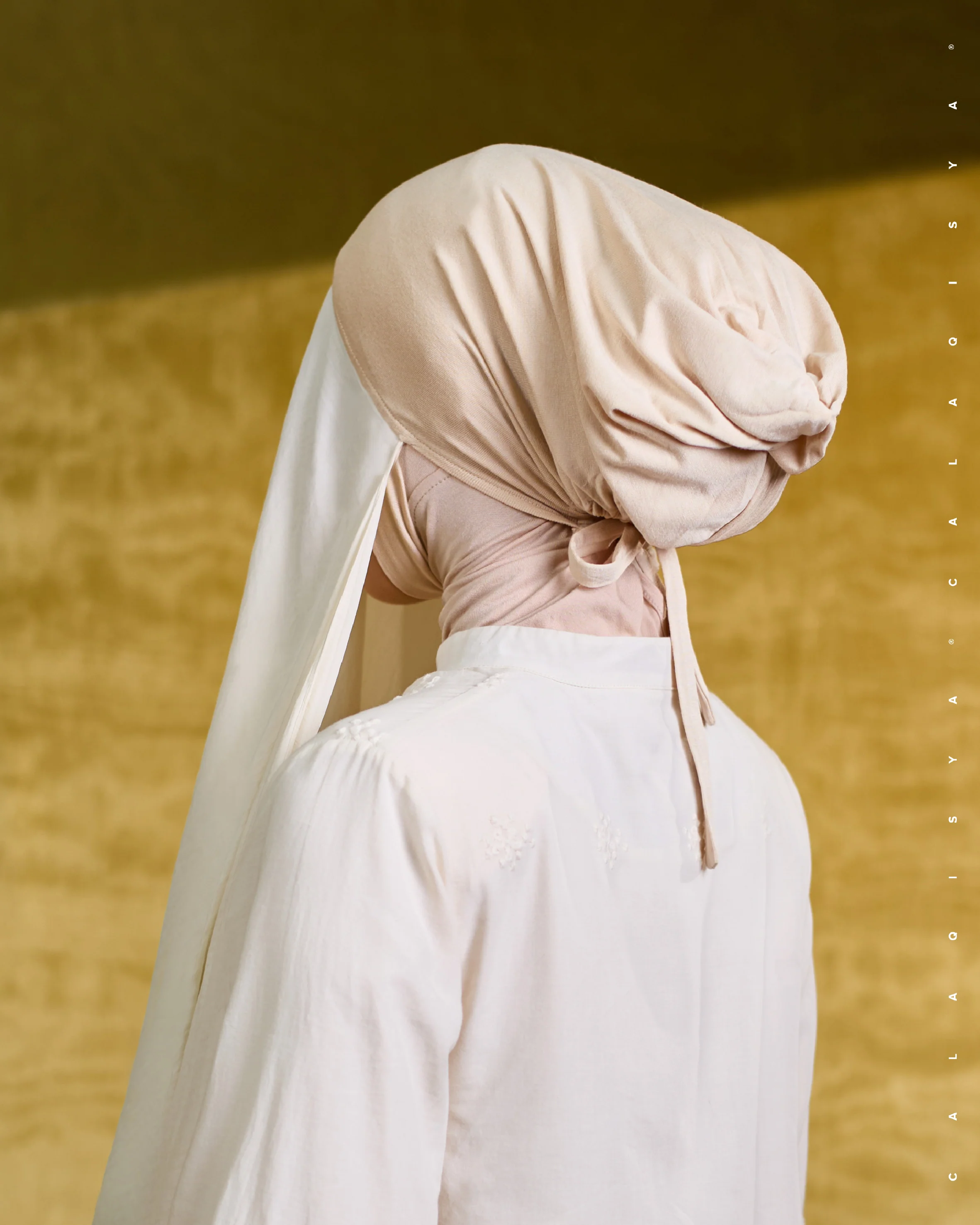 DANIAH TIE BACK UNDERCHIN IN SILVER BIRCH - Image 3