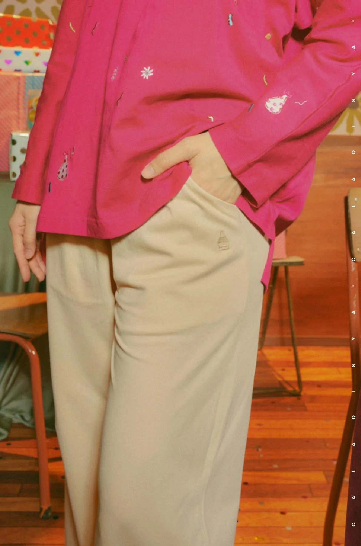 DDAY BREATHE STRAIGHT PANTS IN  PRISTINE - Image 2