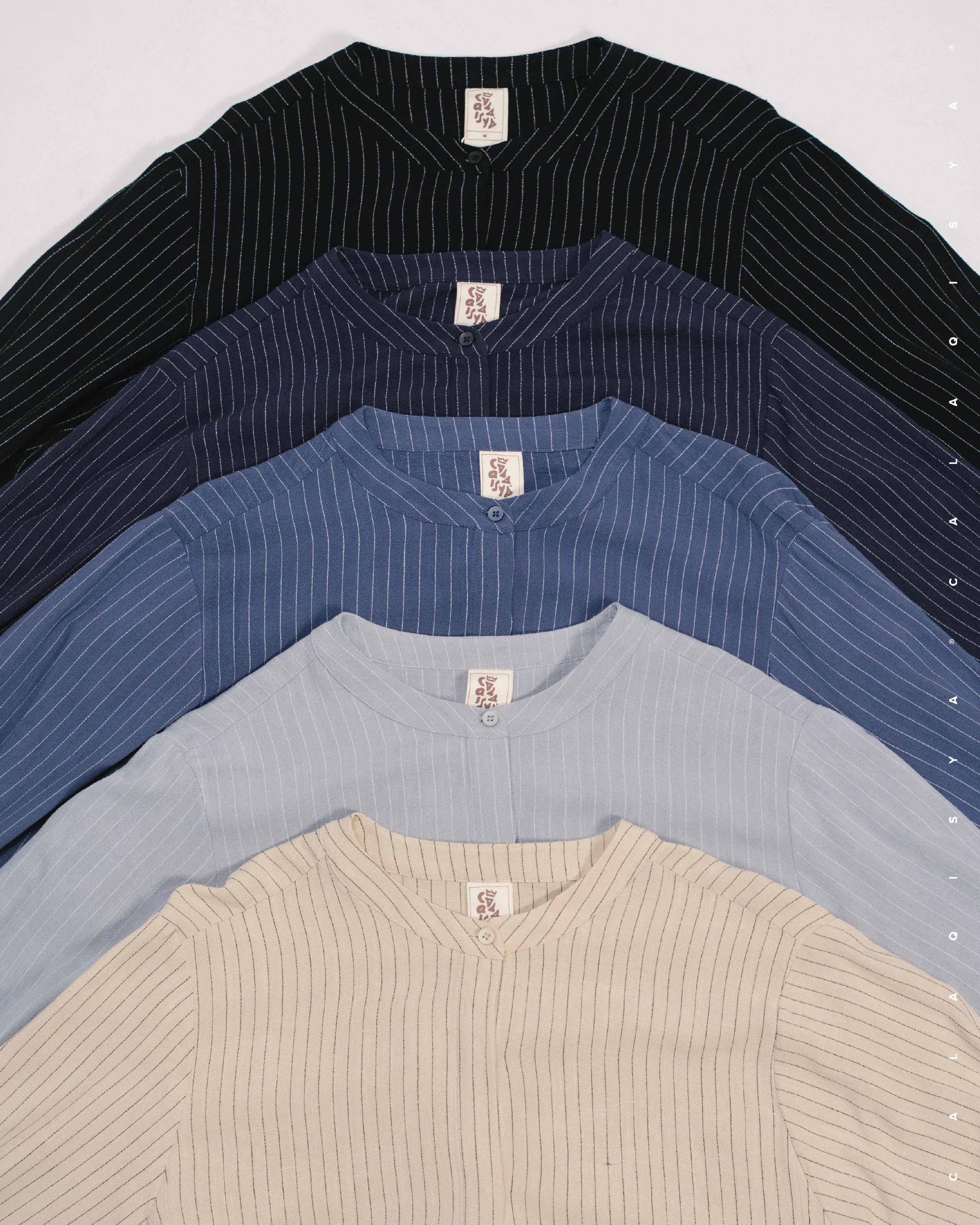EVERYDAY STRIPE SHIRT IN SAND - Image 4