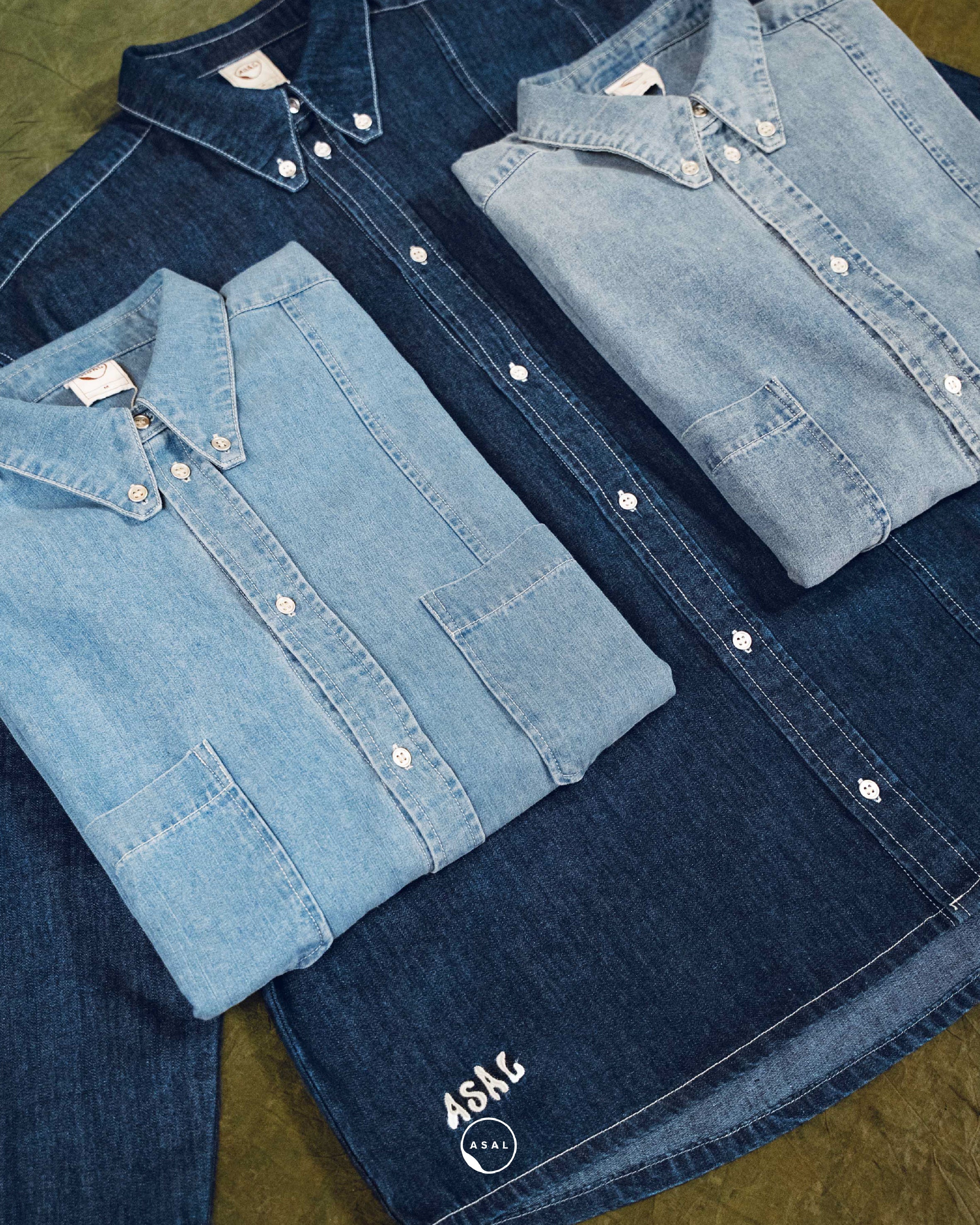 GARAGE JEANS SHIRT IN BLUE DENIM - Image 3