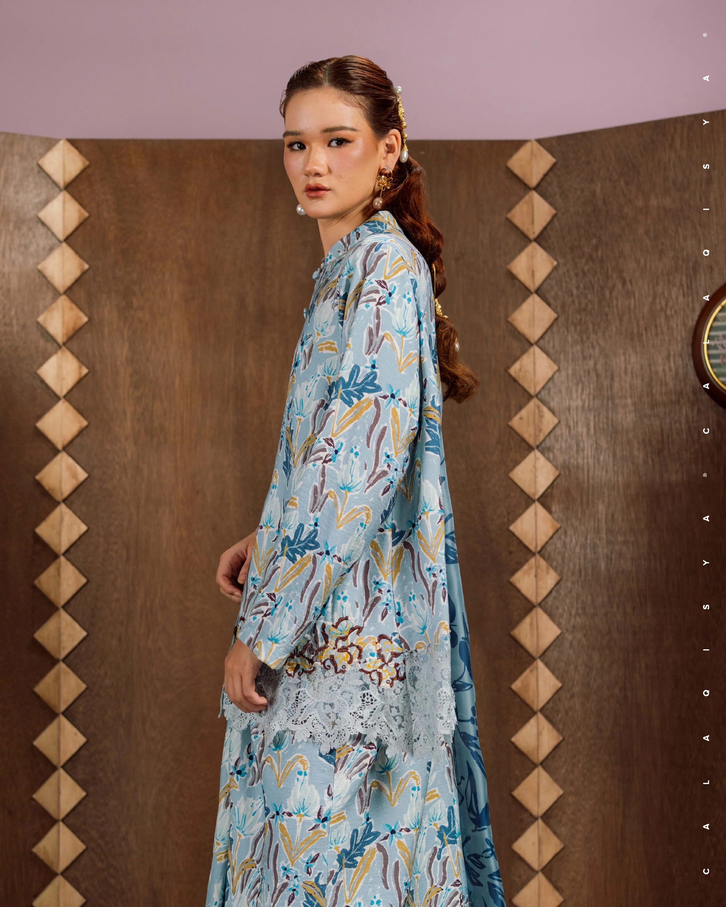 IMANE IN CASHMERE BLUE (SELENDANG INCLUDED) - Image 3