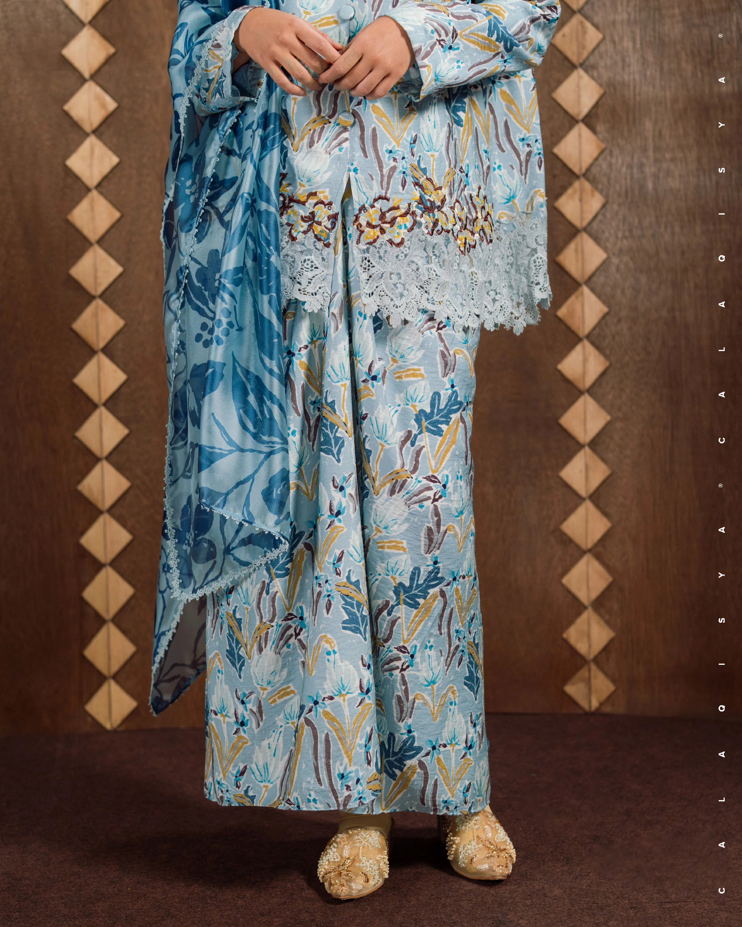 IMANE IN CASHMERE BLUE (SELENDANG INCLUDED) - Image 4