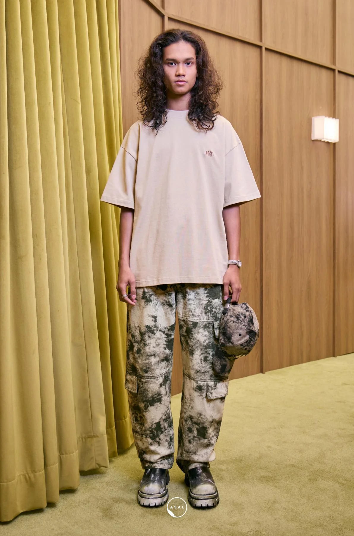 KLFW RUST CARGO PANTS IN FOREST NIGHT - Image 3