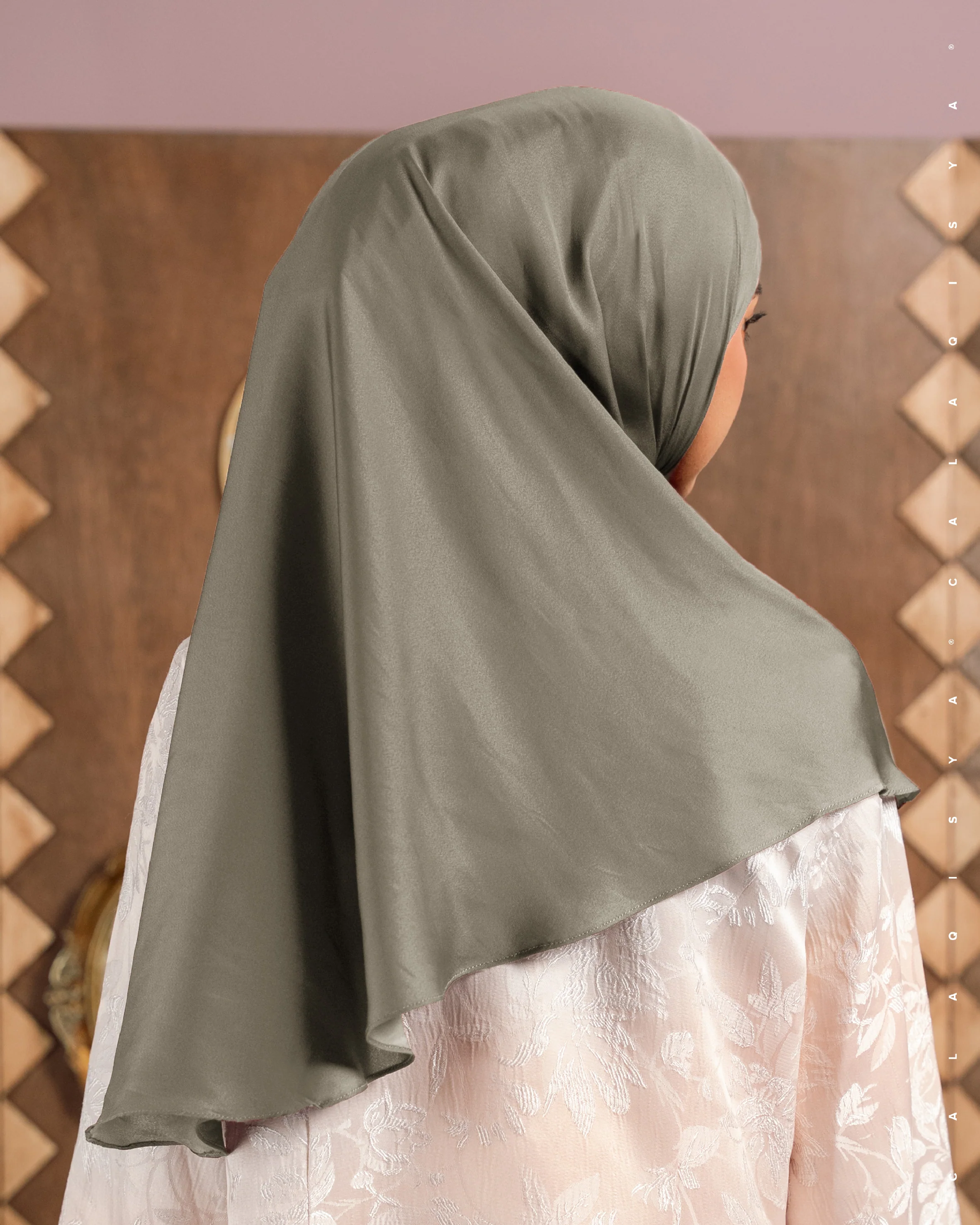 LAUREL TIE BACK UNDERCHIN IN ELM - Image 2