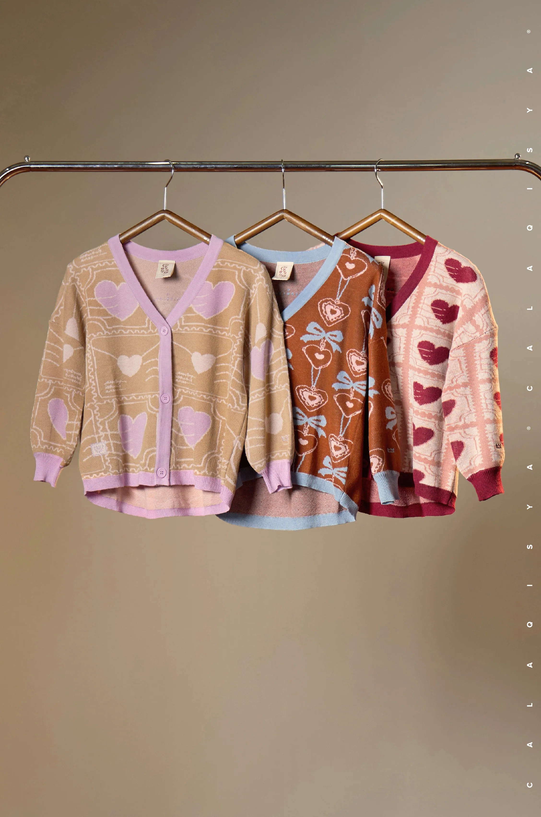 LOVE LETTERS : CARDIGAN KIDS IN DESERT MIST - Image 3