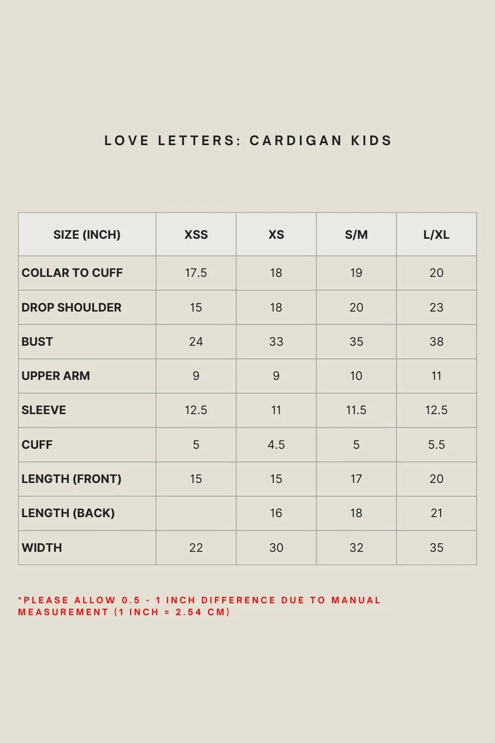 LOVE LETTERS : CARDIGAN KIDS IN DESERT MIST - Image 5