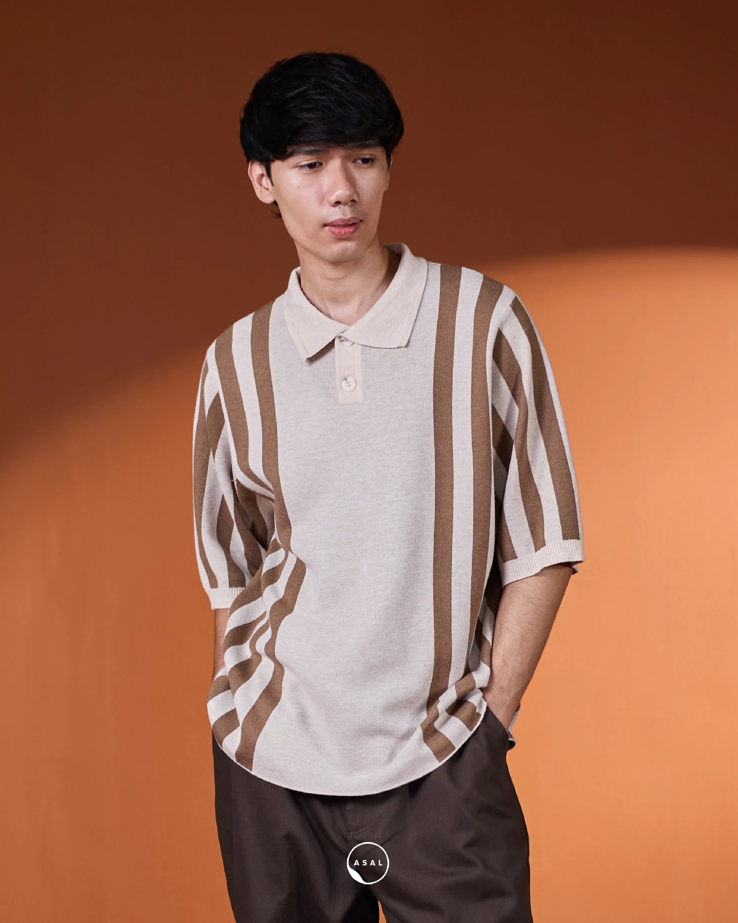 MAPLE POLO SHIRT IN BEAVER FUR