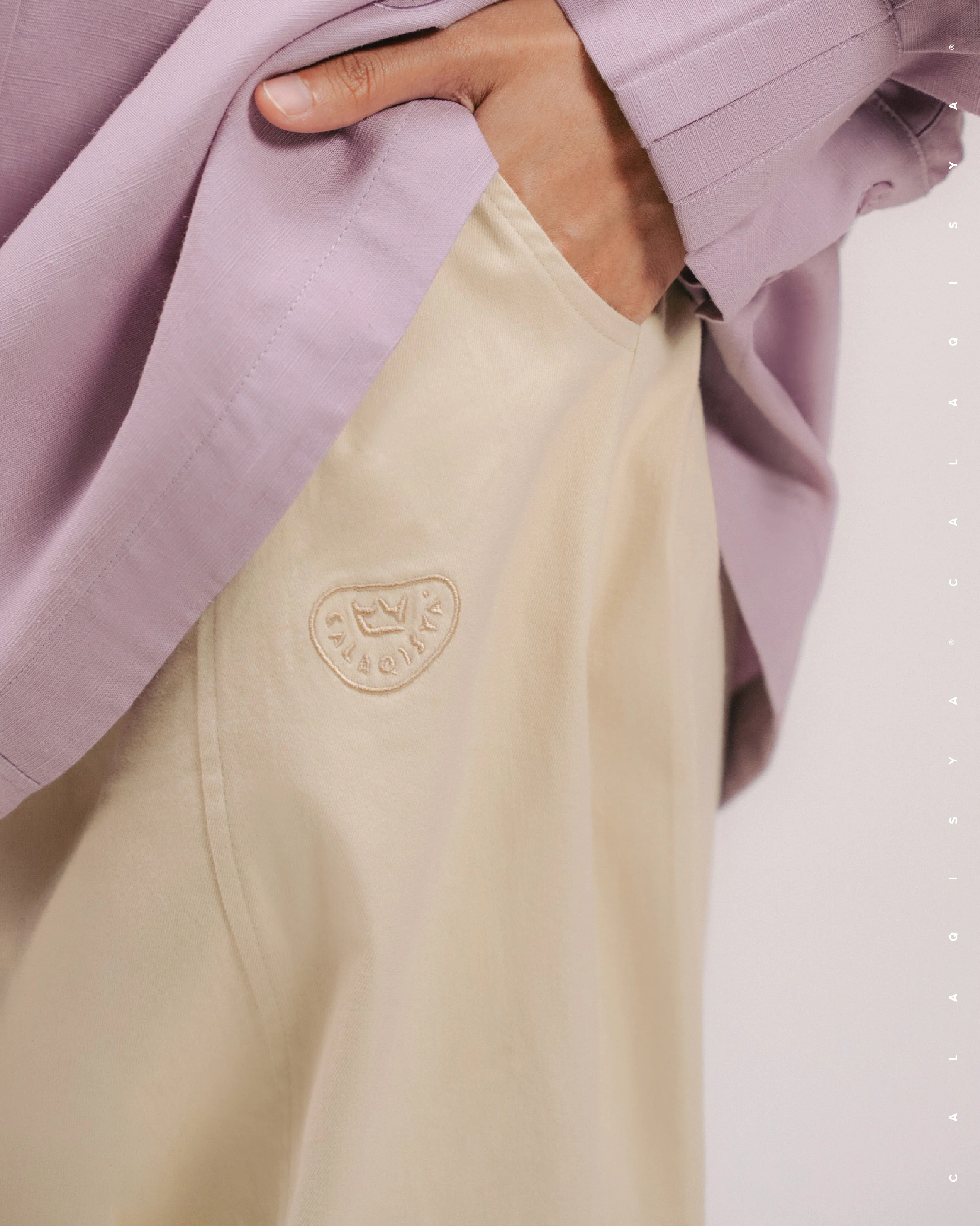 MUFF PANTS IN ECRU - Image 3
