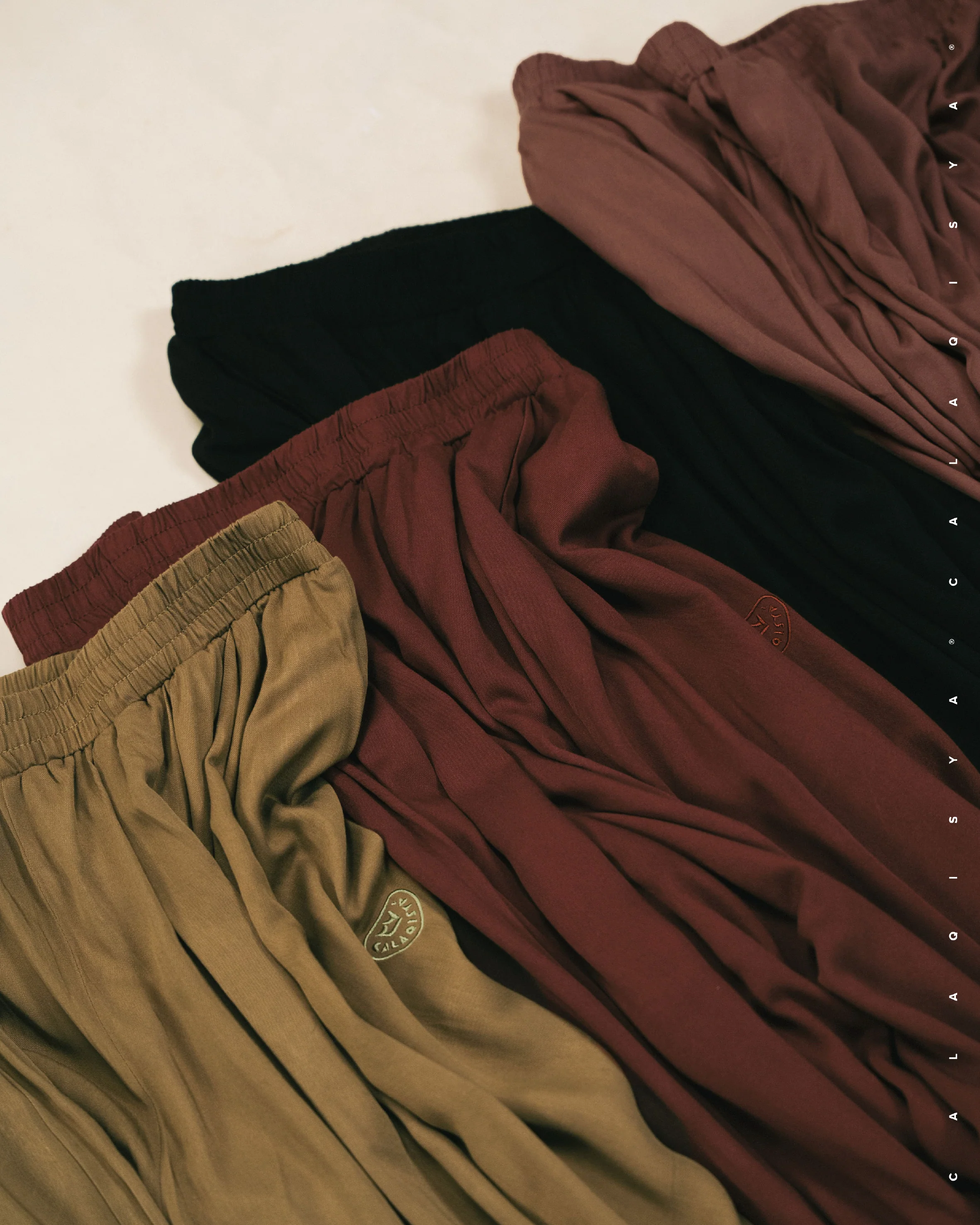 WAV PANTS (100% VISCOSE) IN MINK - Image 4