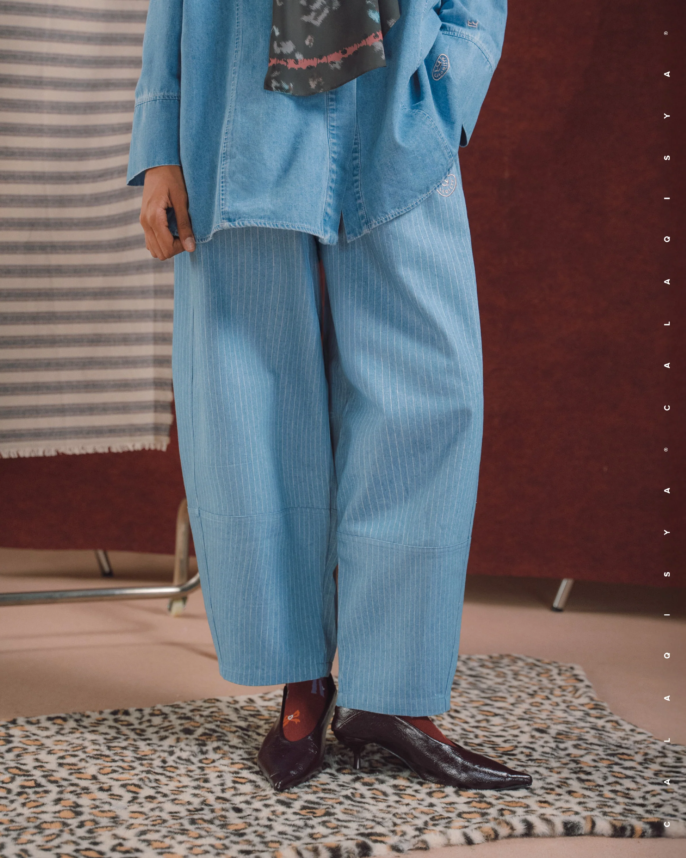 RANCH COCOON JEANS IN LIGHT BLUE DENIM