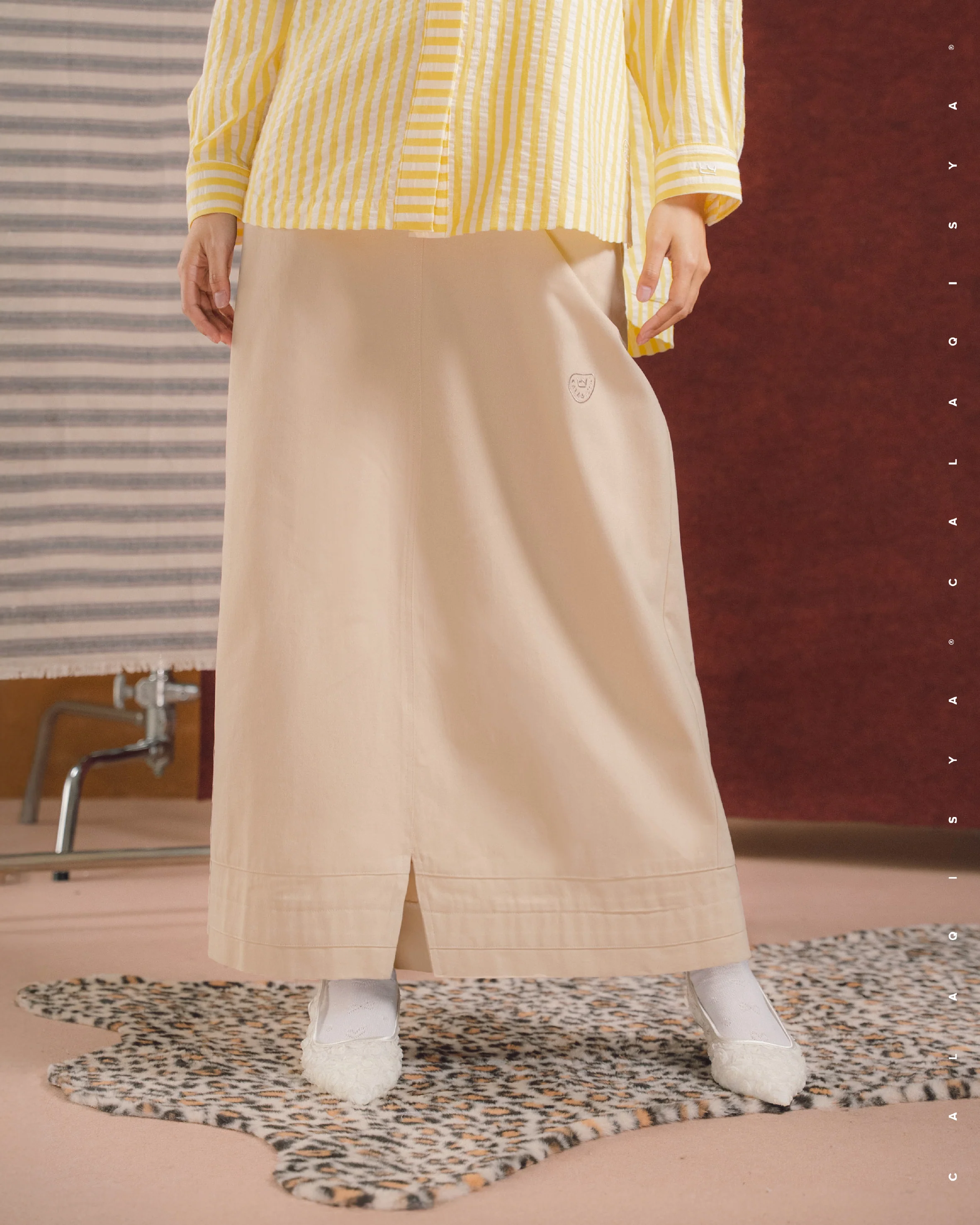 RANCH COOP SKIRT 2.0 IN SHORTBREAD