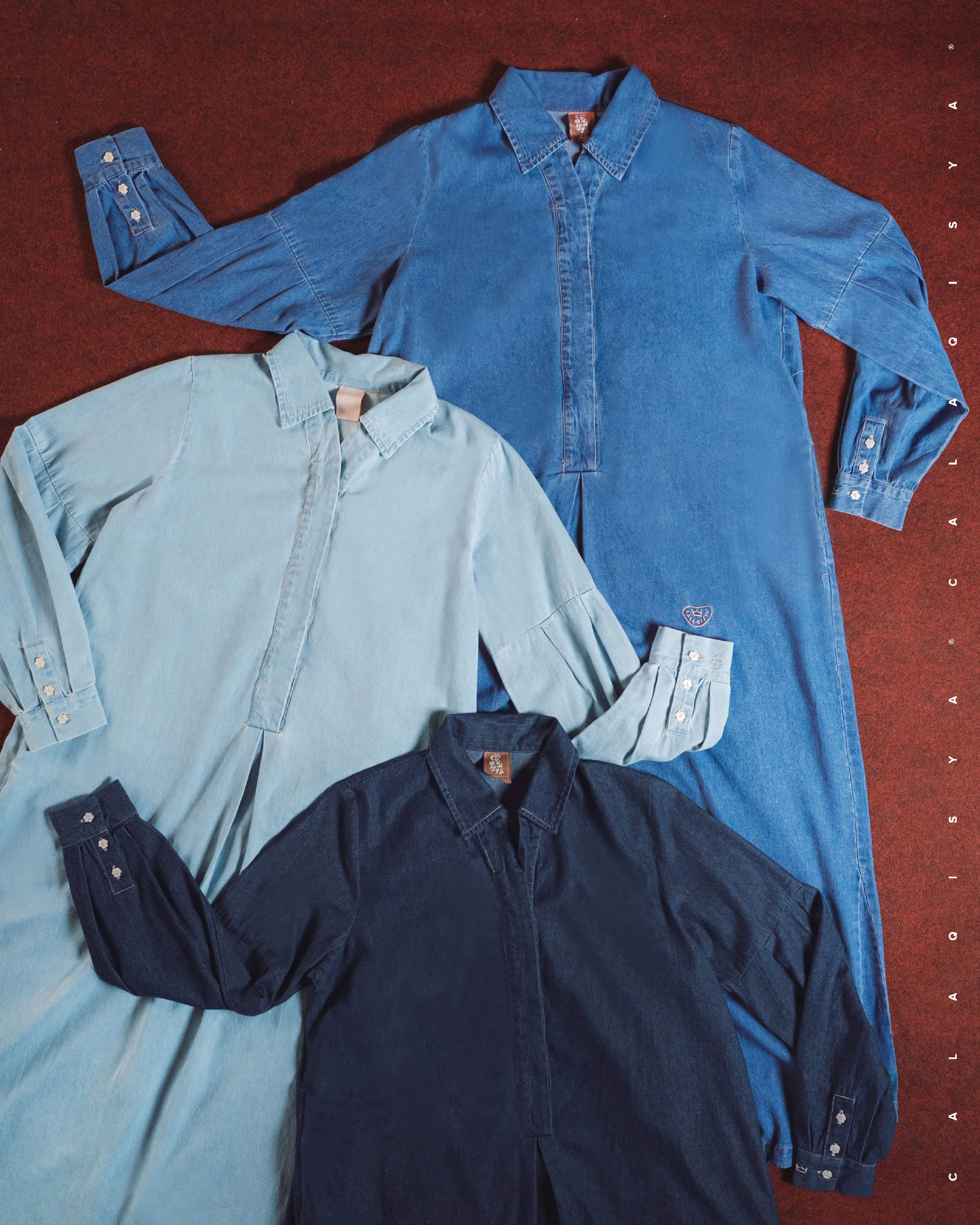 RANCH : MEADOW DRESS 2.0 IN LIGHT BLUE DENIM - Image 4