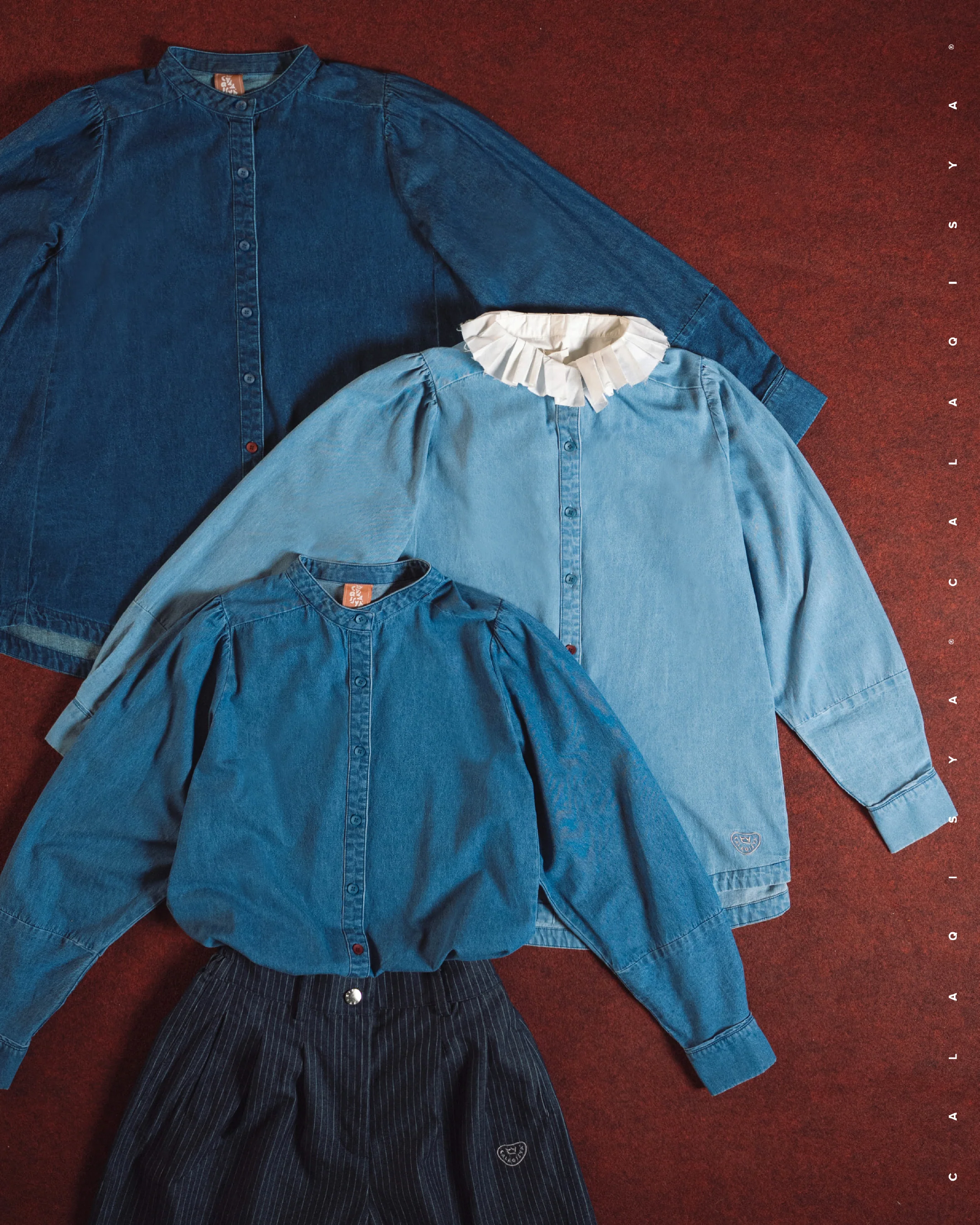 RANCH TILLY TOP IN LIGHT BLUE DENIM - Image 4