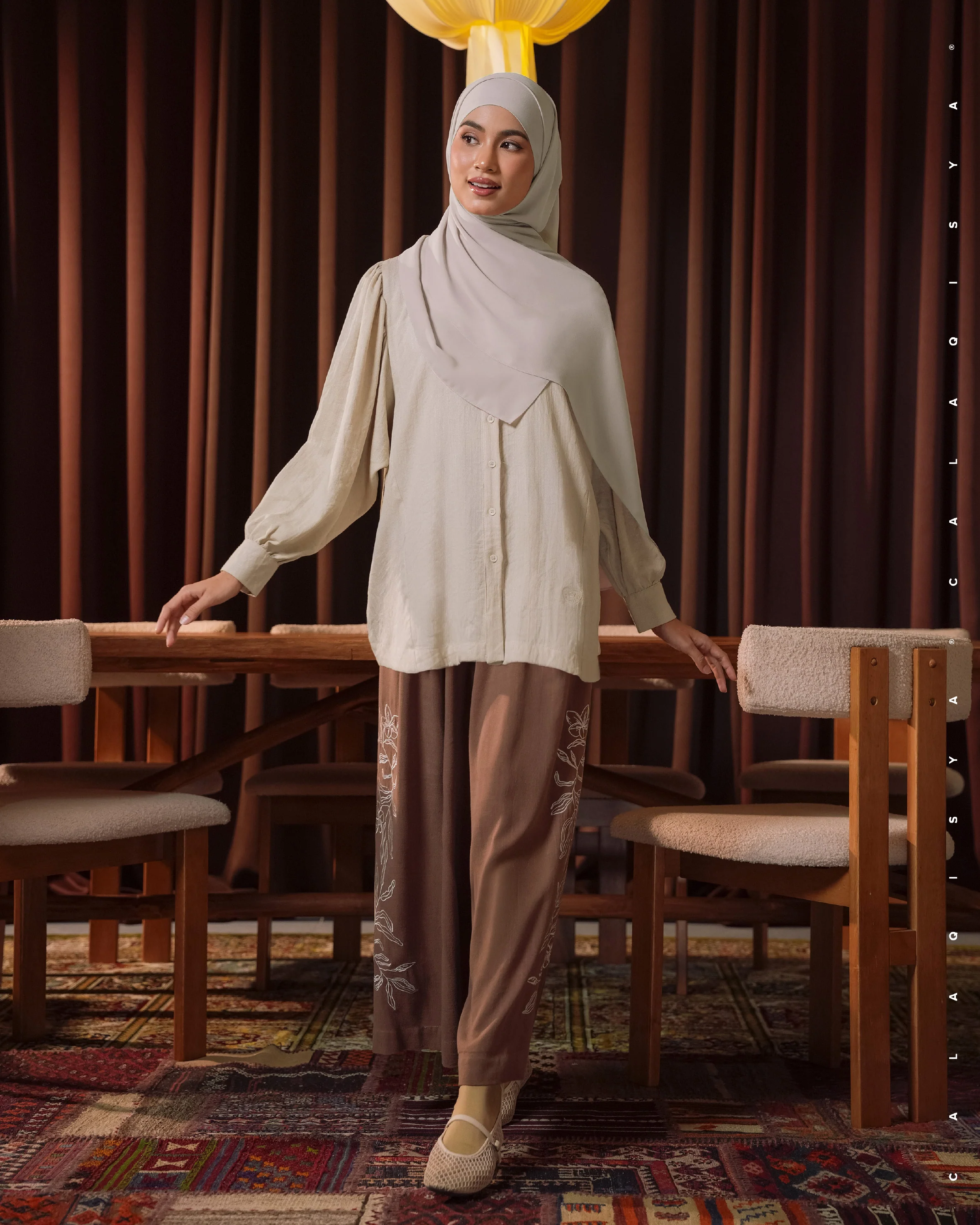 RESORT: GIRI BLOUSE 3.0 IN SHORTBREAD - Image 2