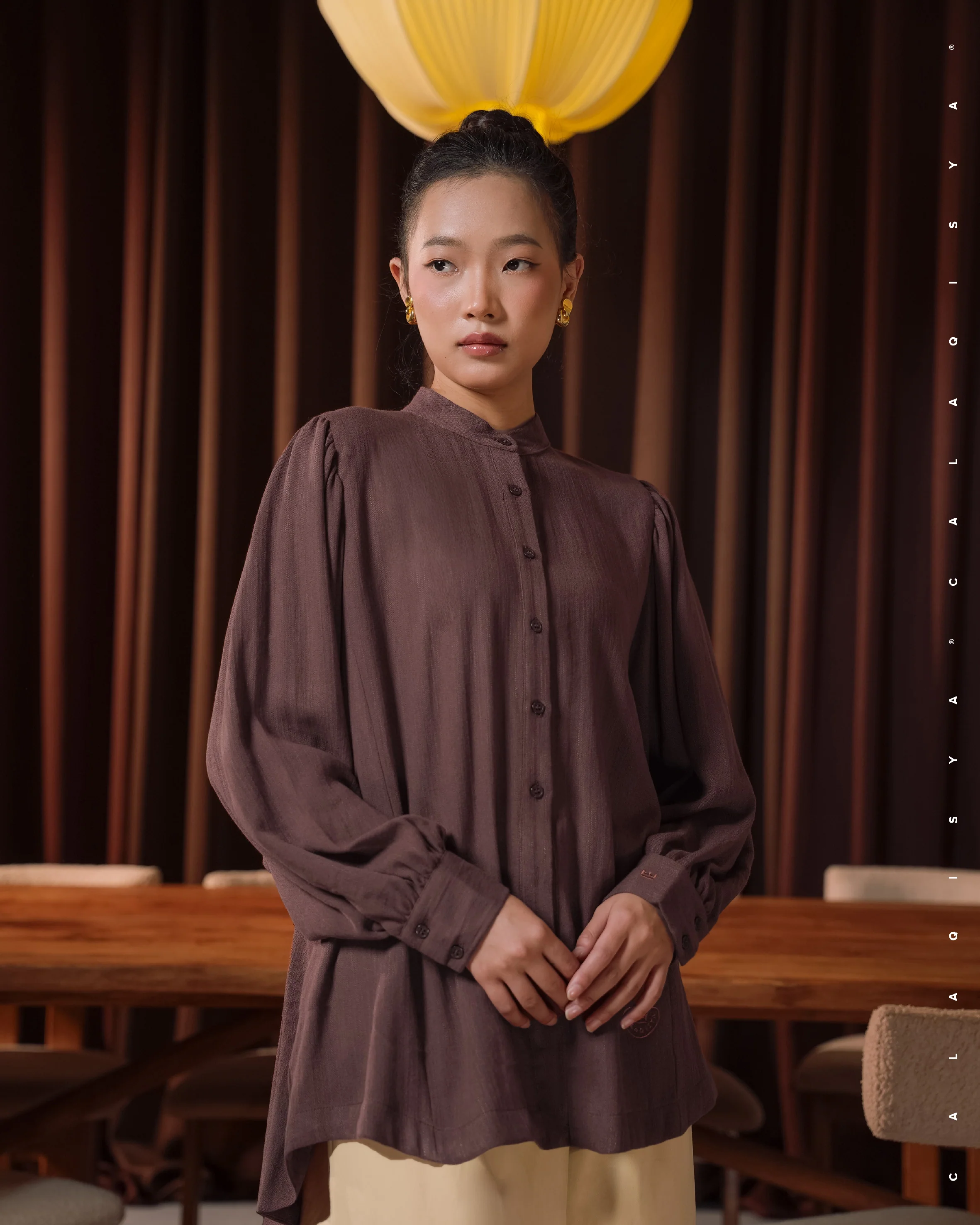 RESORT: GIRI BLOUSE 3.0 IN WILD GINGER - Image 3