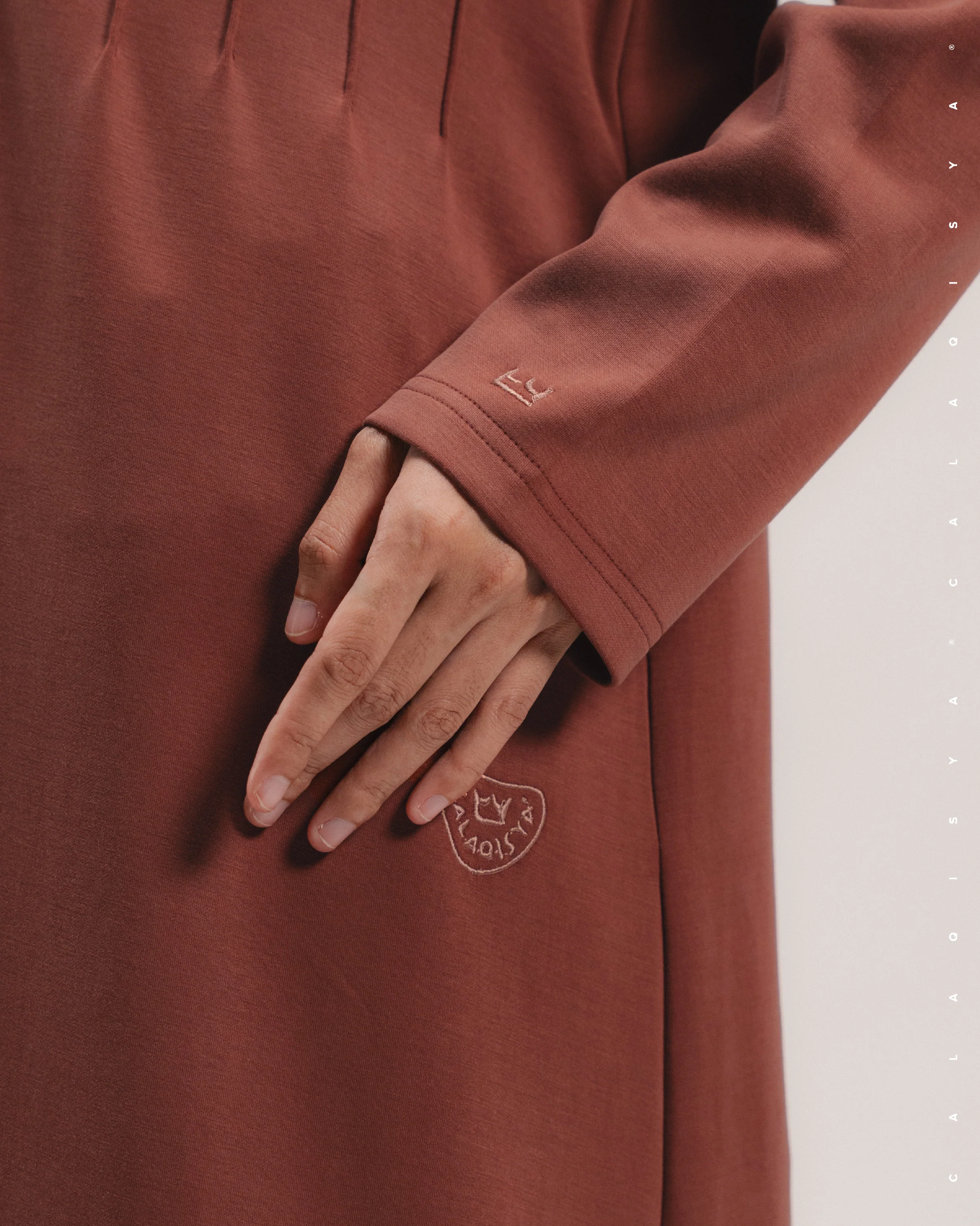 RUSH DOVE PINTUCK DRESS IN ROASTED RUSSET - Image 4