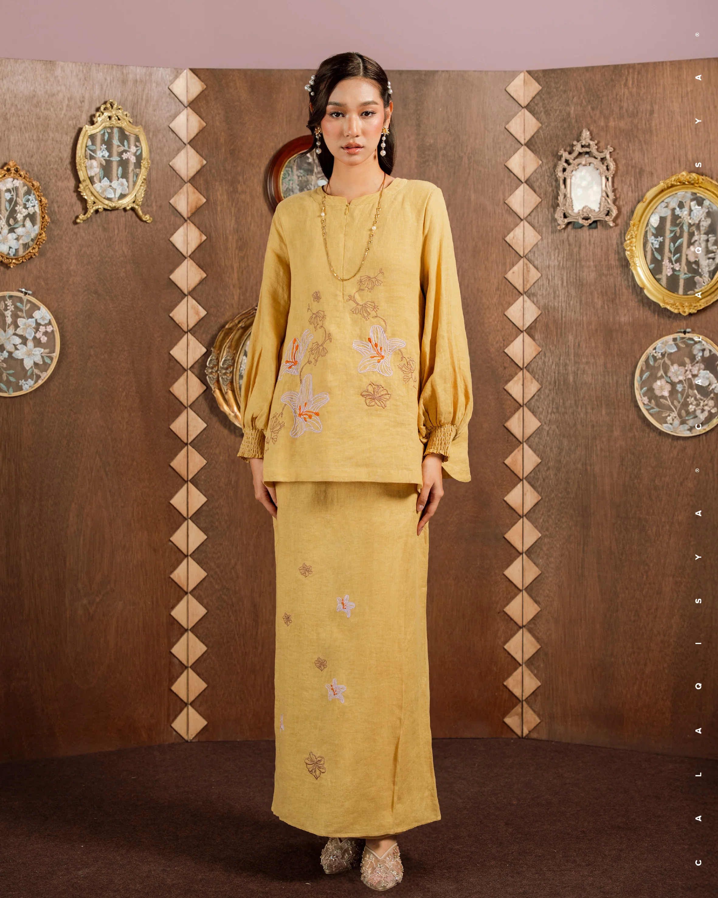 SORAYA (100% LINEN) IN TINSEL