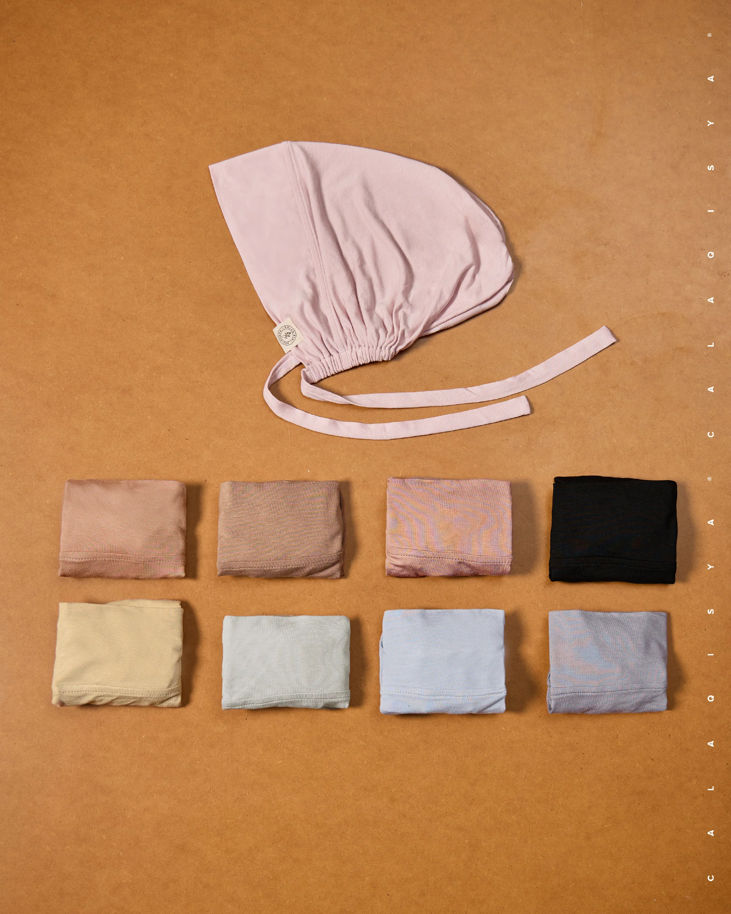 TIE BACK BONNET CAP IN GREY DAWN (ODOURLESS) - Image 3