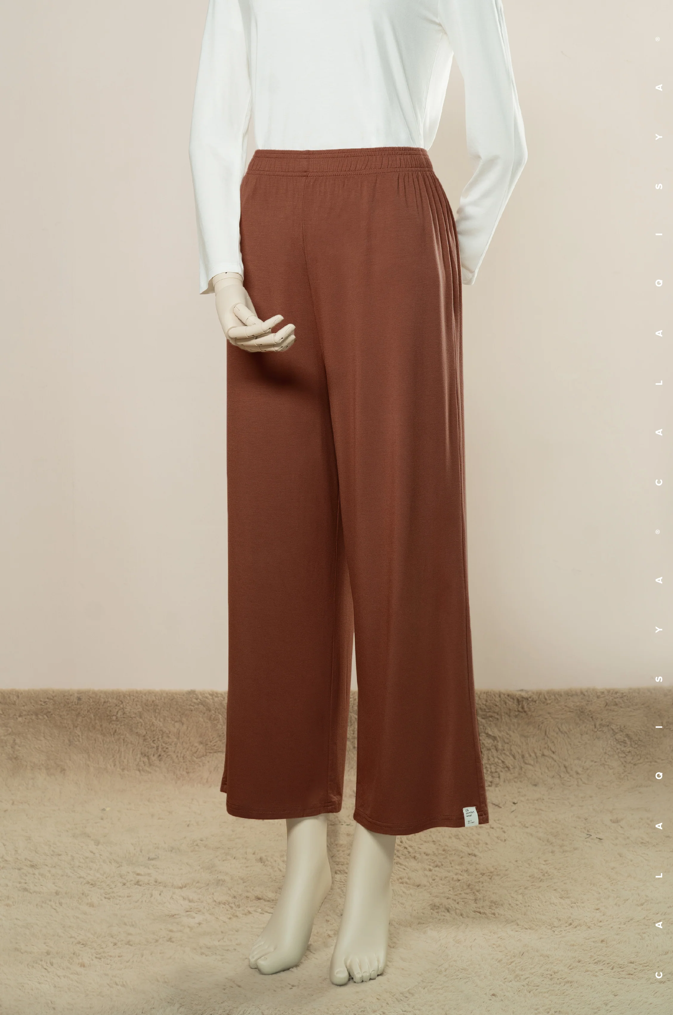 UNDERPANTS FLARE IN RUSTIC BROWN